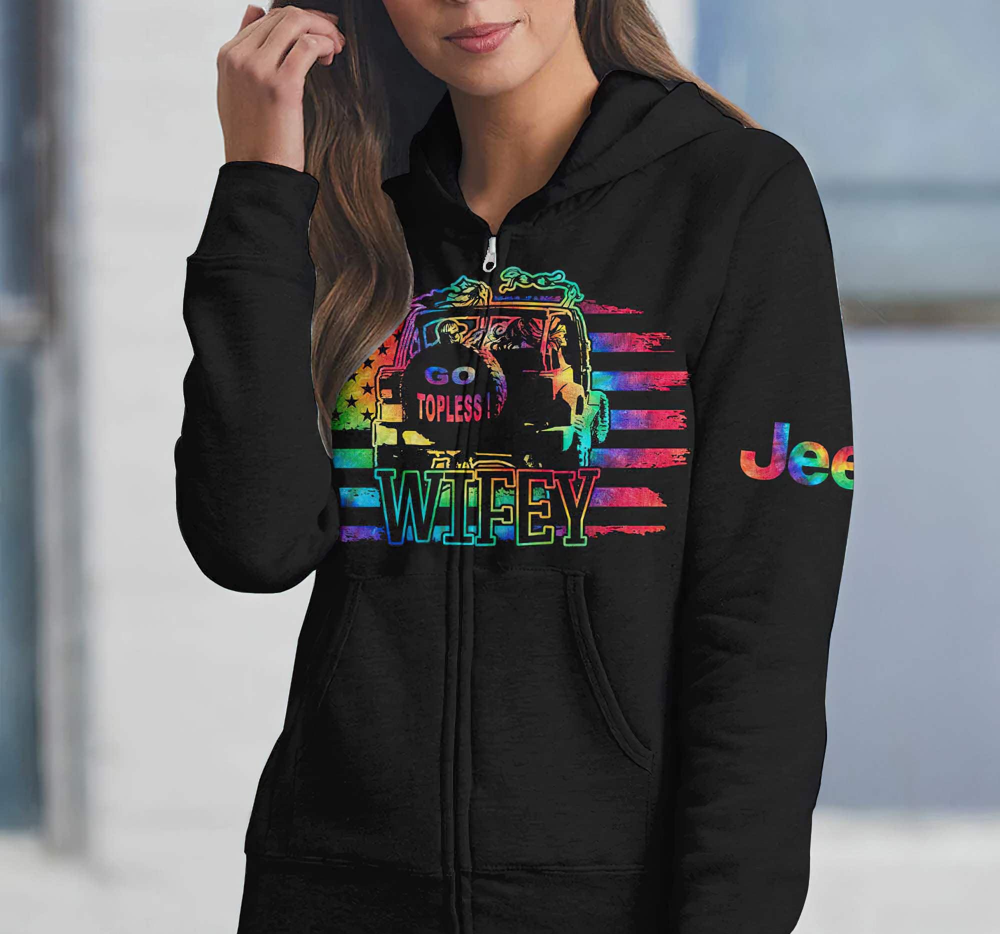 hubby-wifey-go-topless-jeep-couple-all-over-print-hoodie