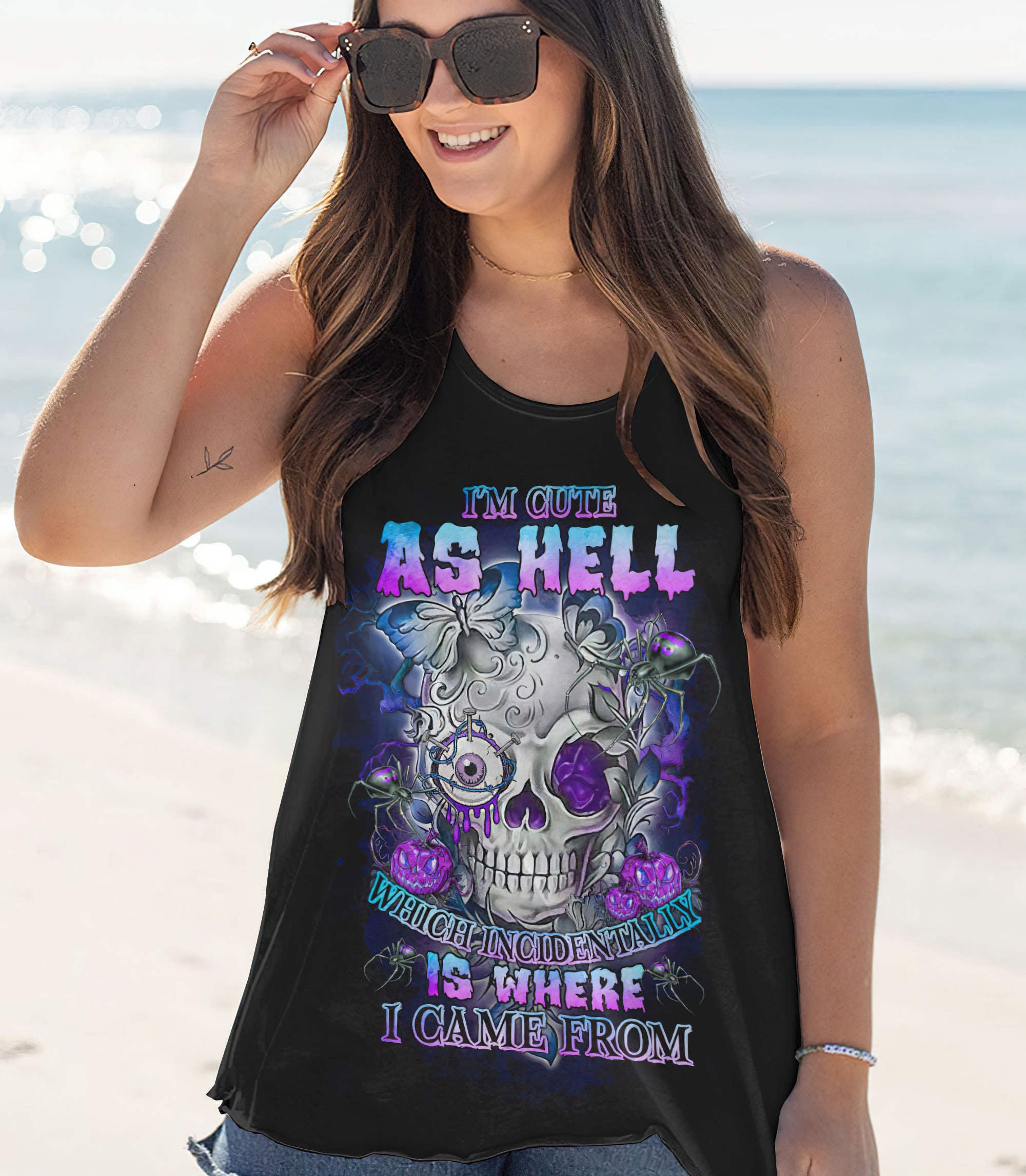 im-cute-as-hell-skull-rose-all-over-print-tank-top