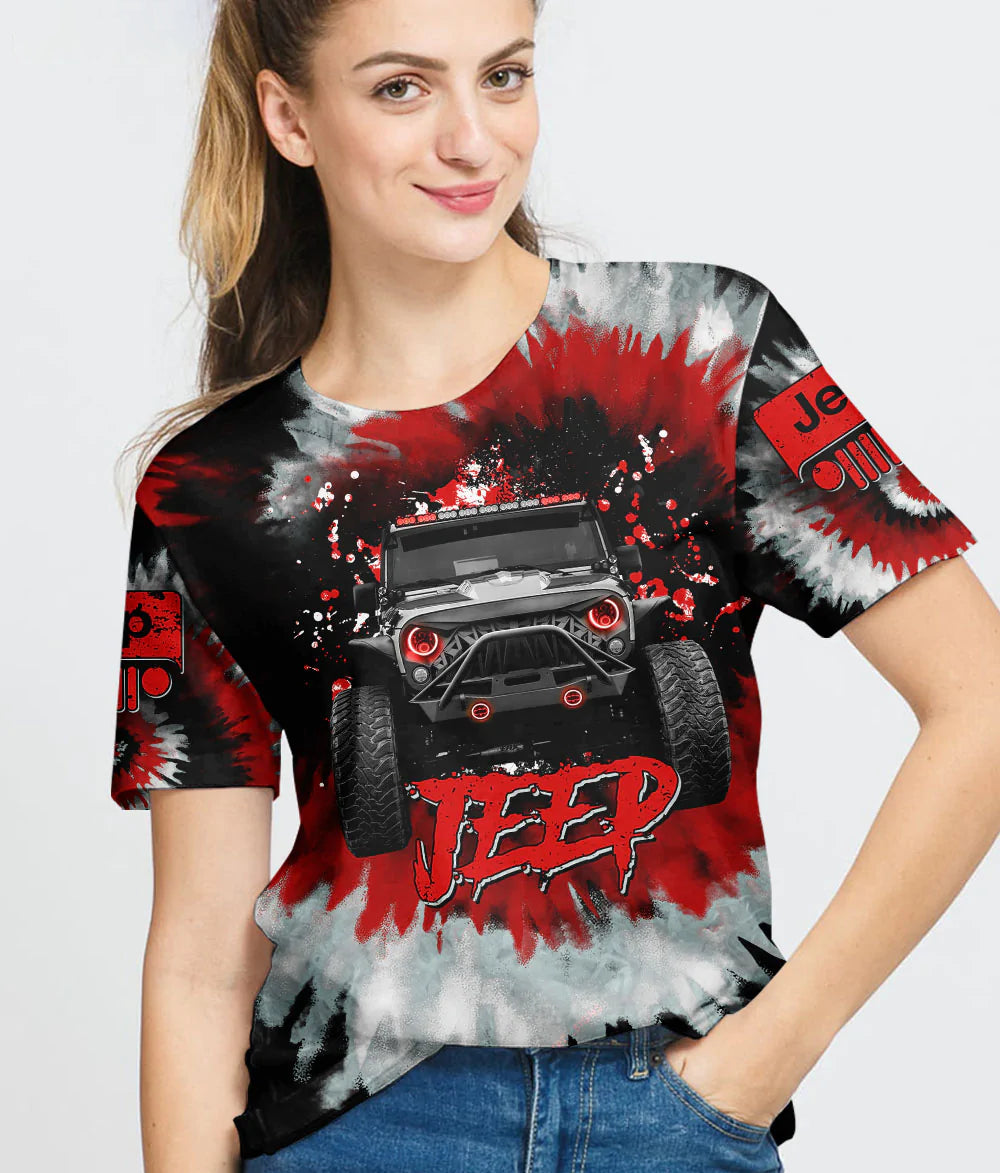 jeep-girl-i-am-who-i-am-red-black-tie-dye-t-shirt