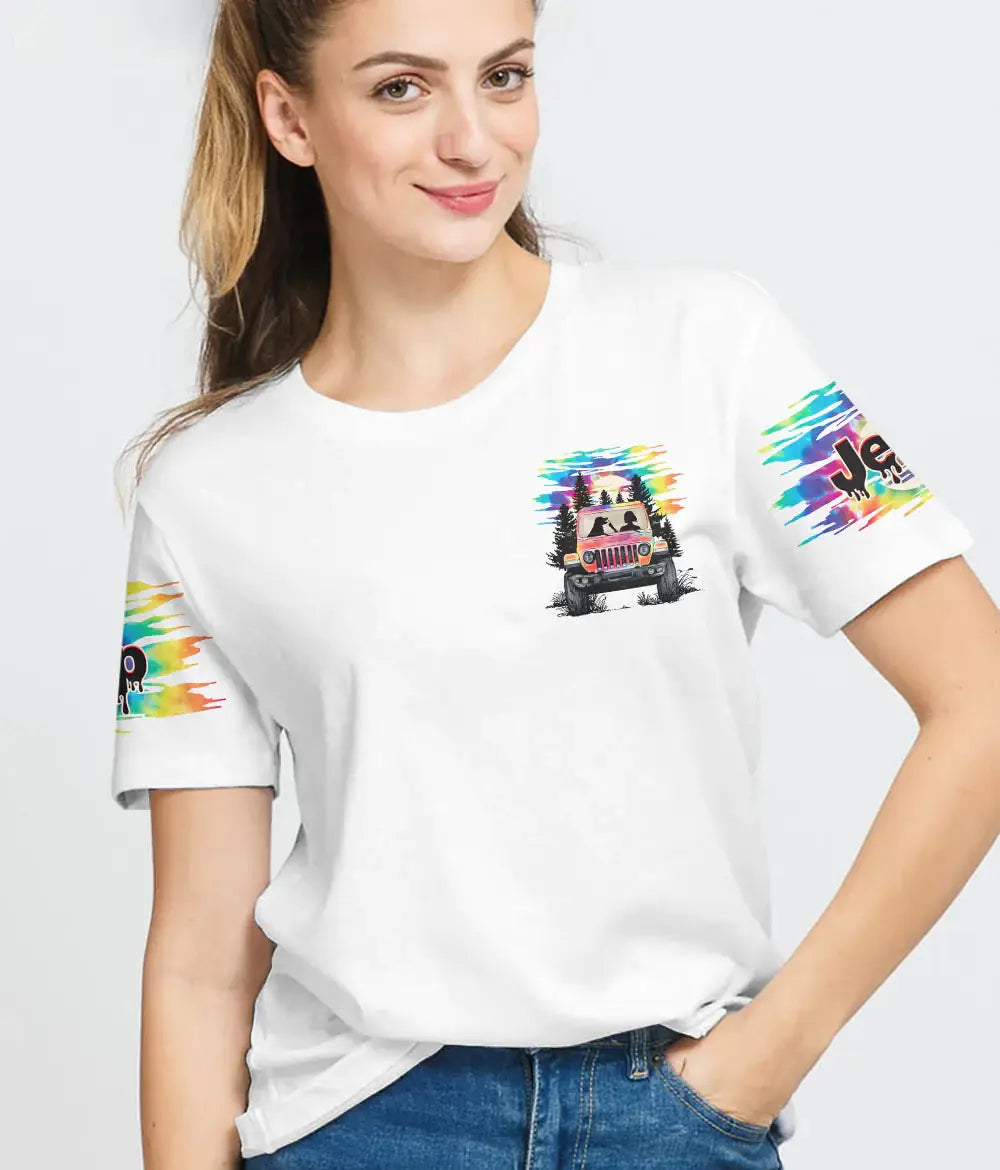 a-girl-her-dog-and-her-jeep-t-shirt