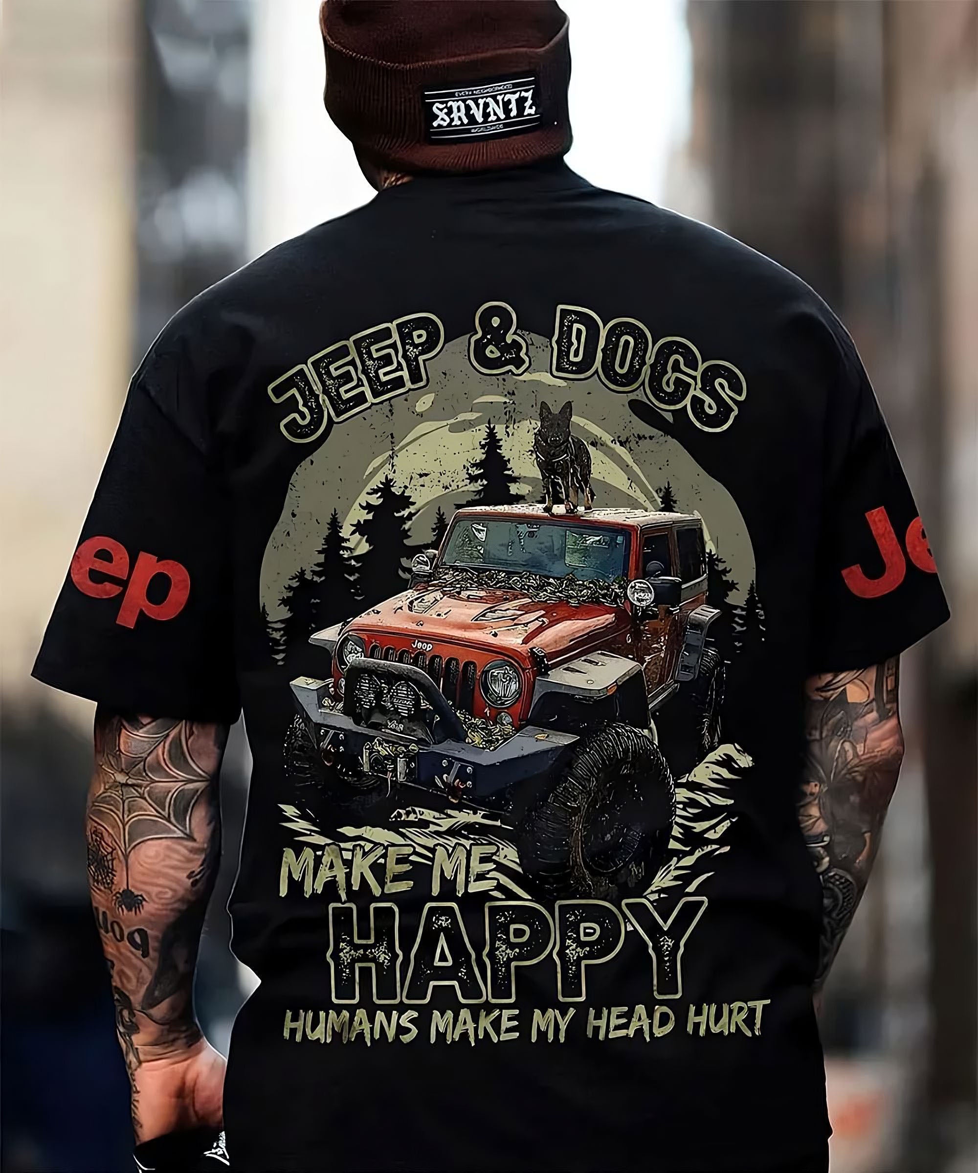 jeep-and-dogs-make-me-happy-t-shirt