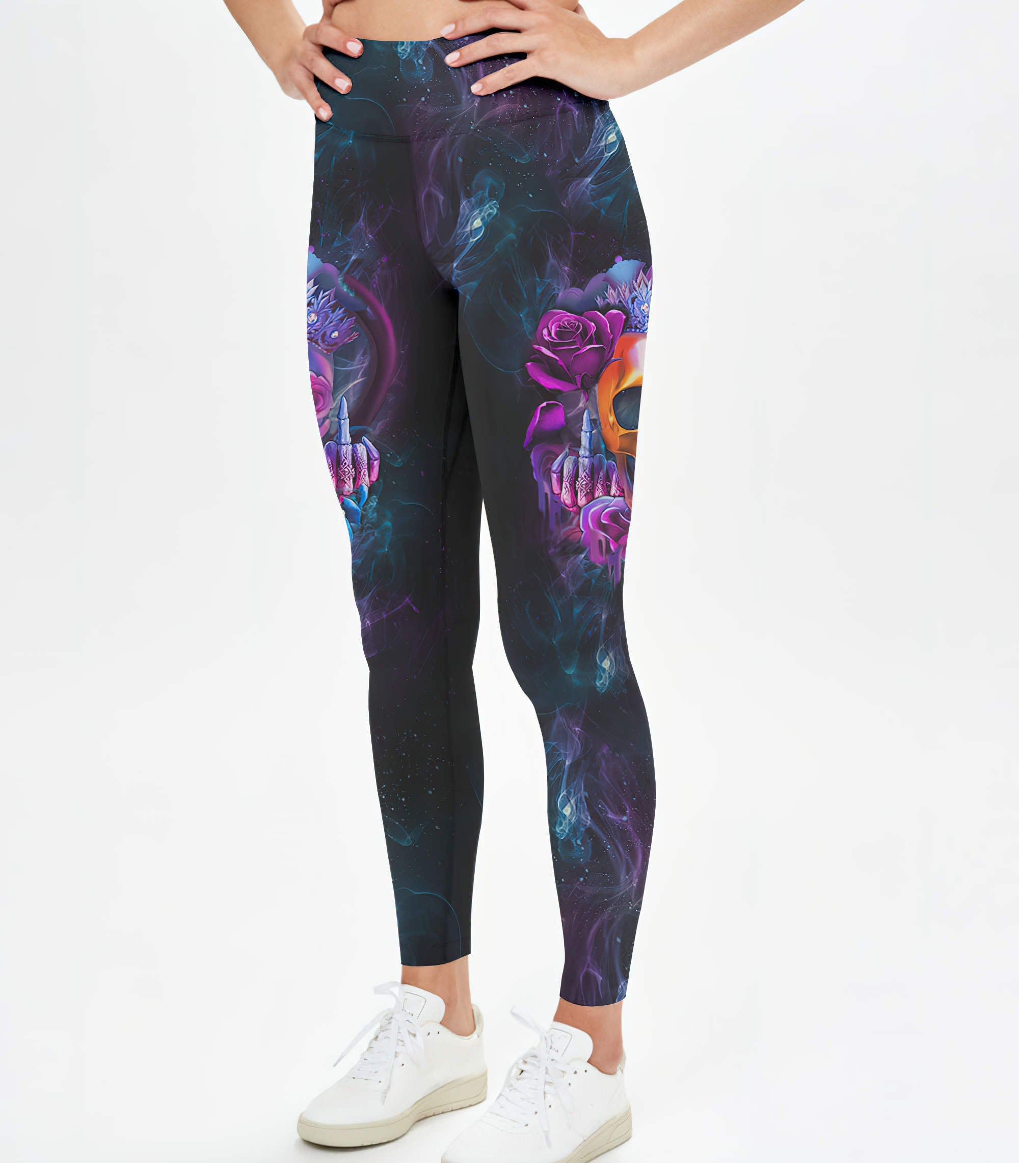 im-the-fking-queen-rose-skull-all-over-print-leggings