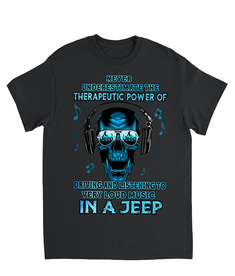 loud-music-in-a-jeep-skull-cotton-shirt-t-shirt