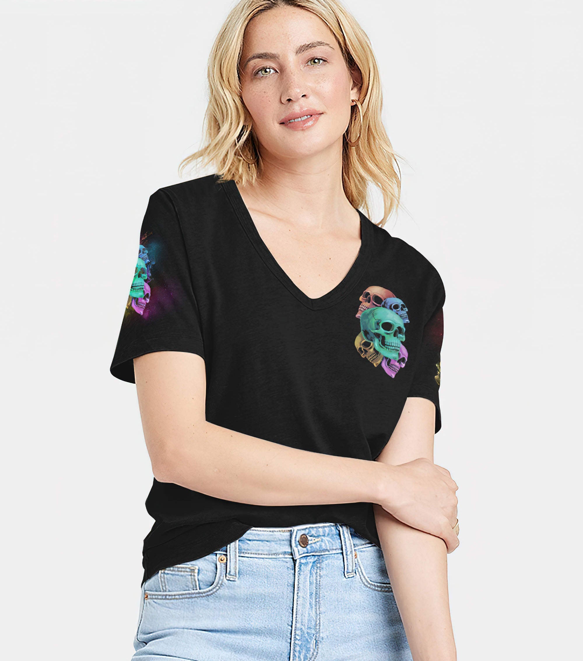 the-good-girl-in-me-colorful-skull-all-over-print-women-v-neck-t-shirt