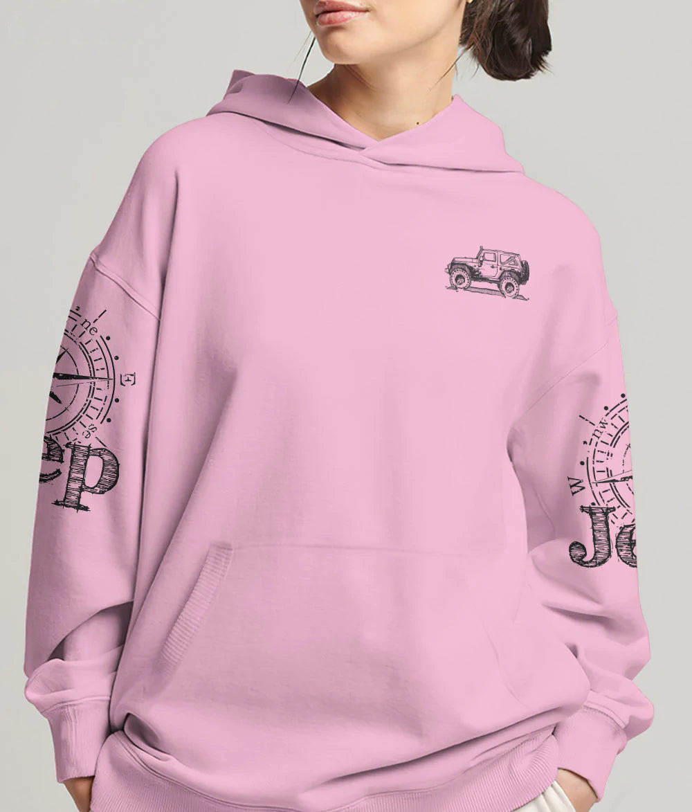 jeep-life-sketch-compass-pink-hoodie