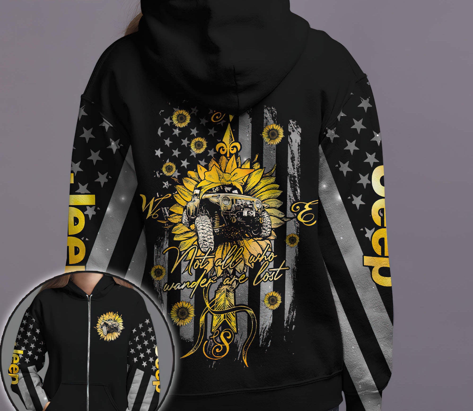 not-all-who-wander-sunflower-jeep-hoodie