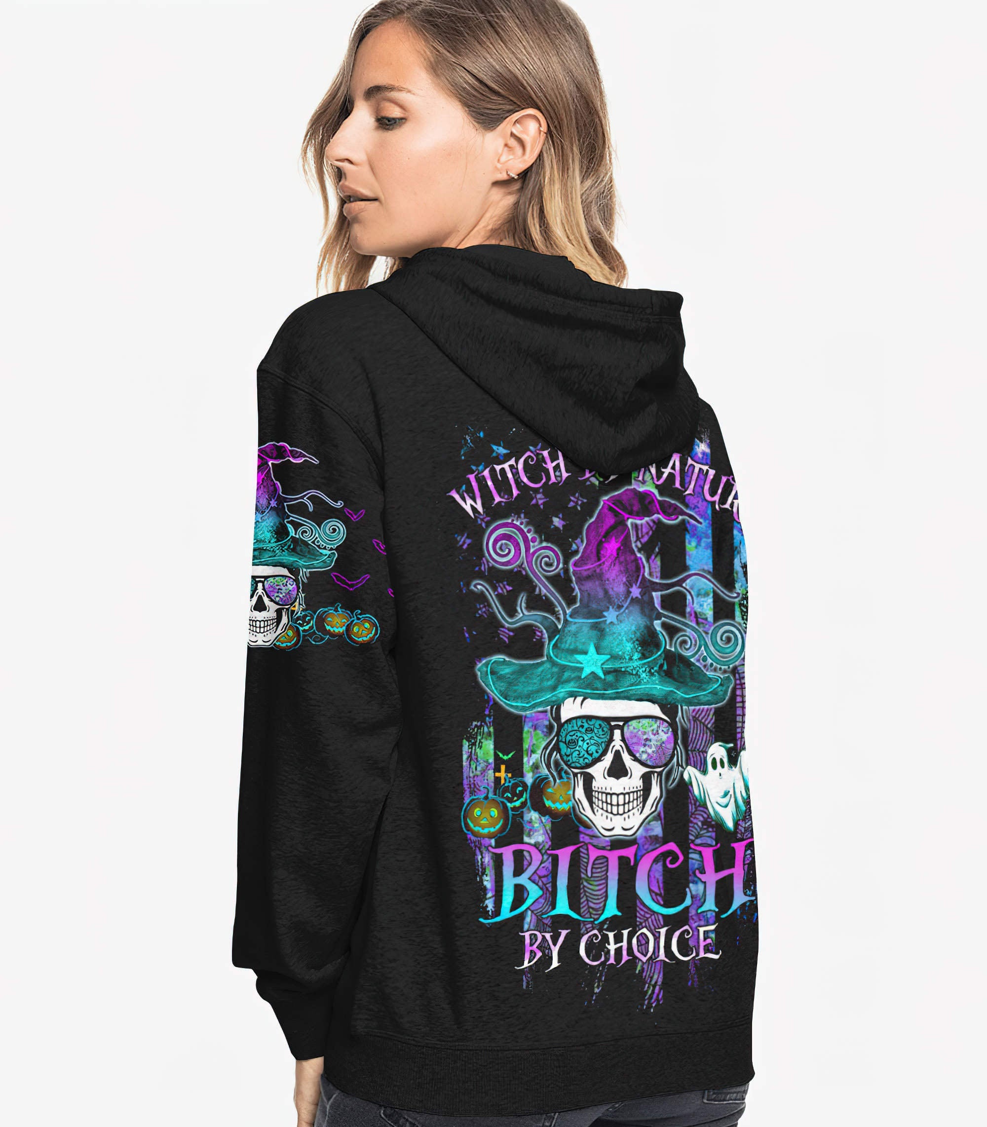 witch-by-nature-messy-bun-skull-all-over-print-hoodie