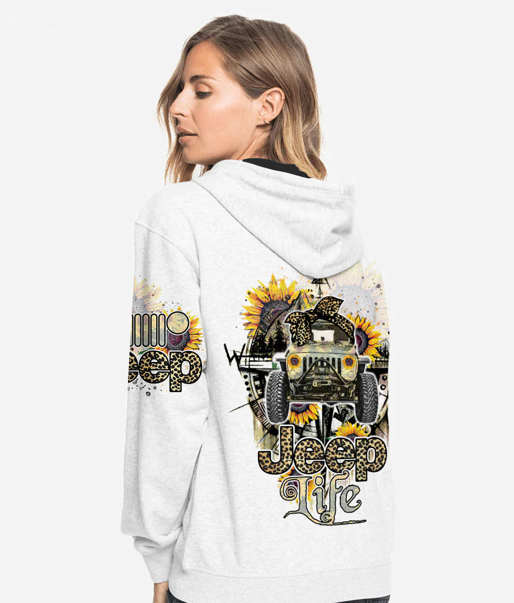 jeep-life-sunflower-compass-hoodie