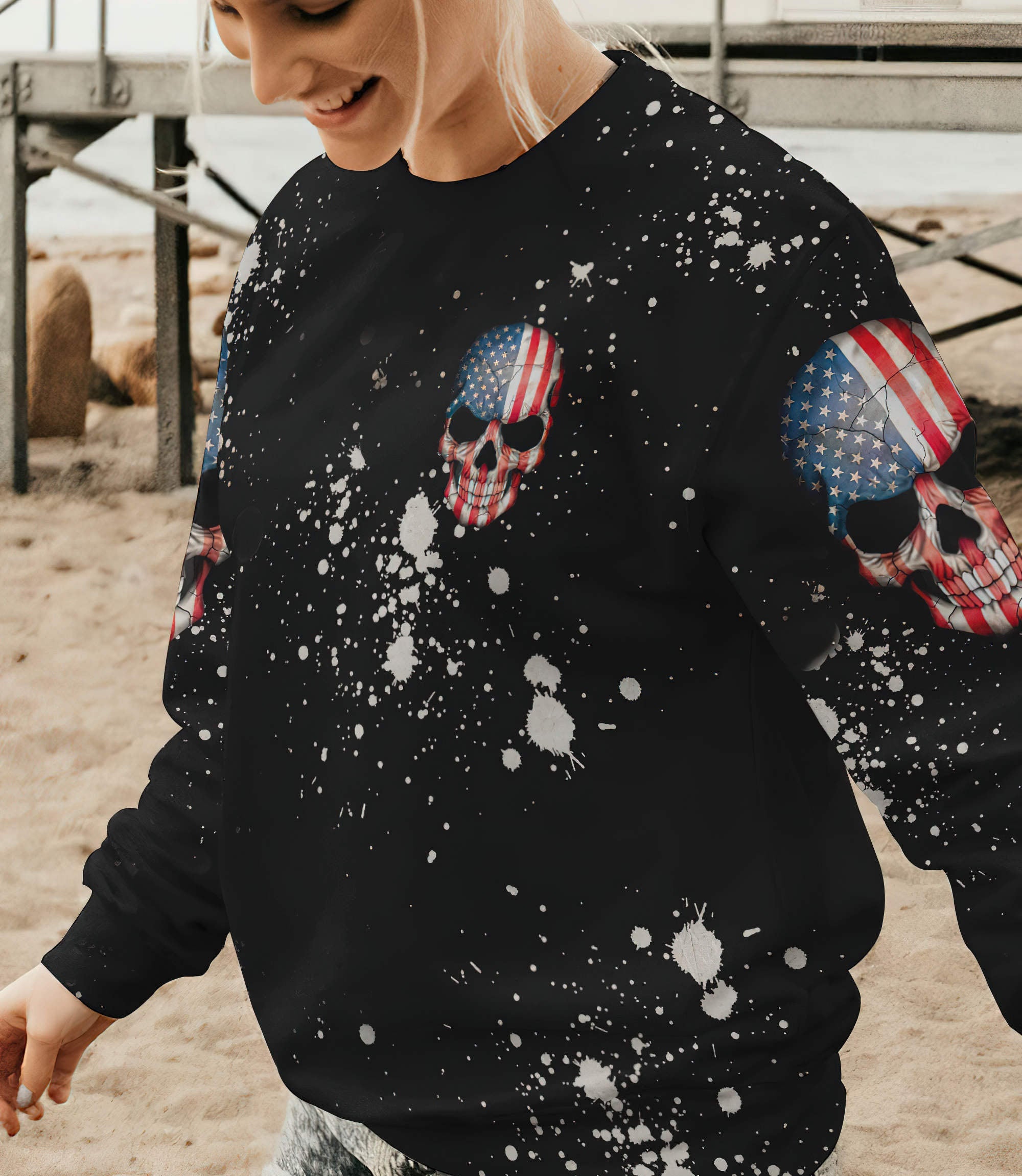 america-live-it-love-it-bleached-all-over-print-sweatshirt