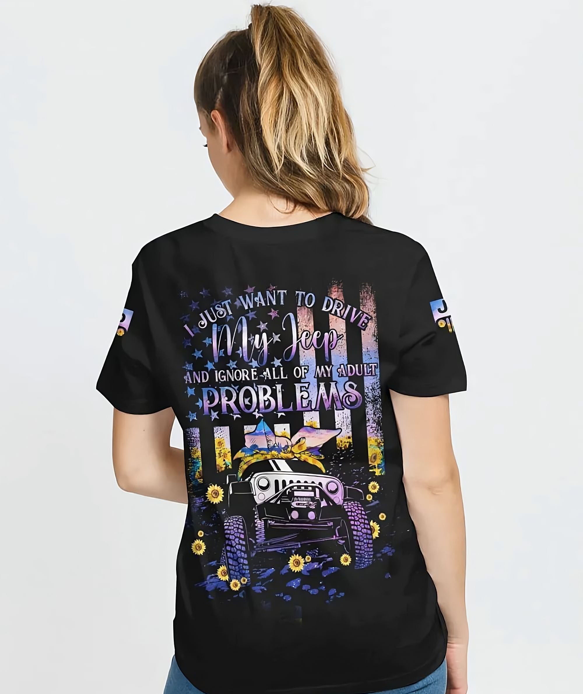 i-just-want-to-drive-my-jeep-purple-sunflower-flag-all-over-print-t-shirt