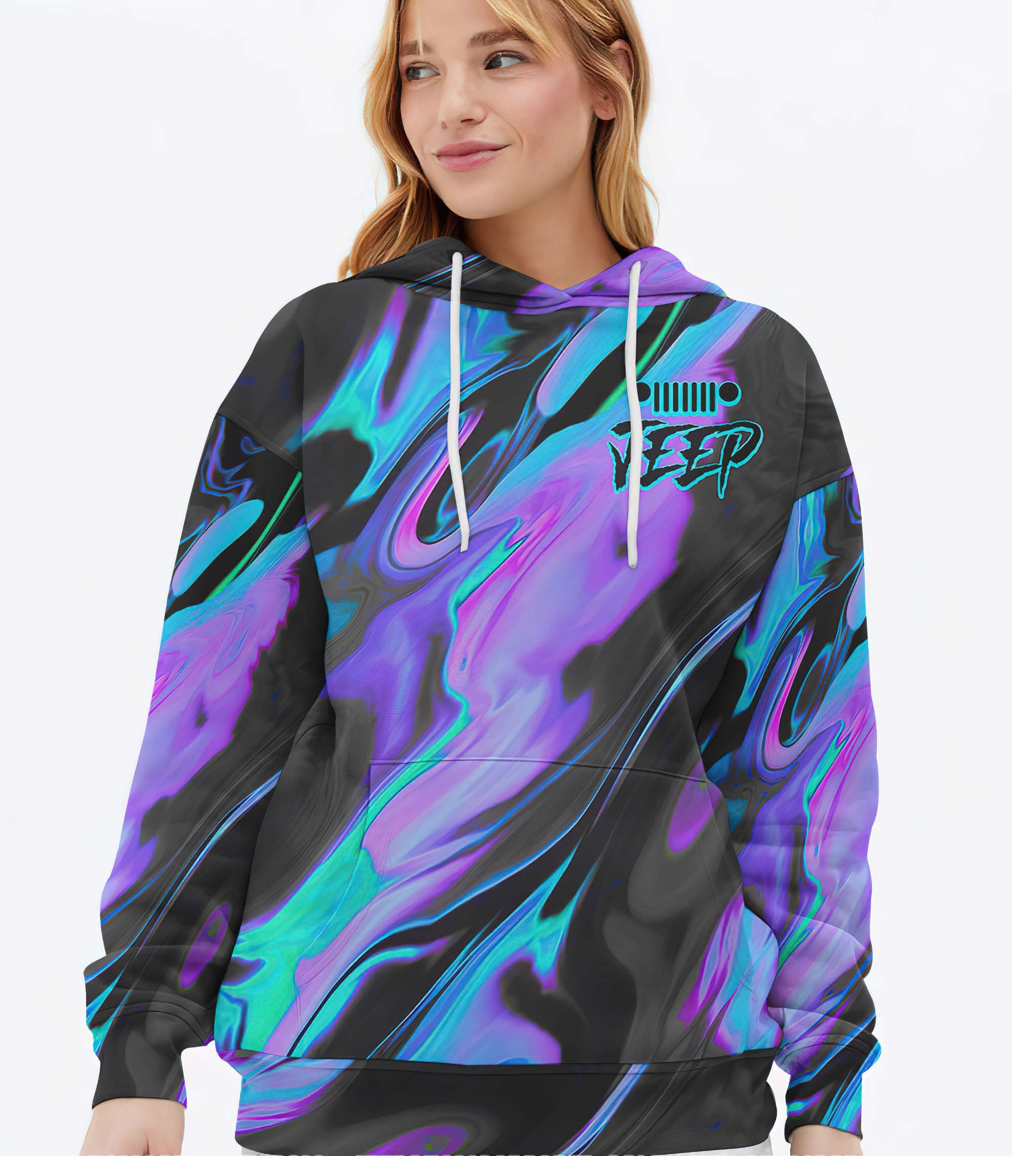 im-the-black-jeep-of-the-family-hologram-hoodie