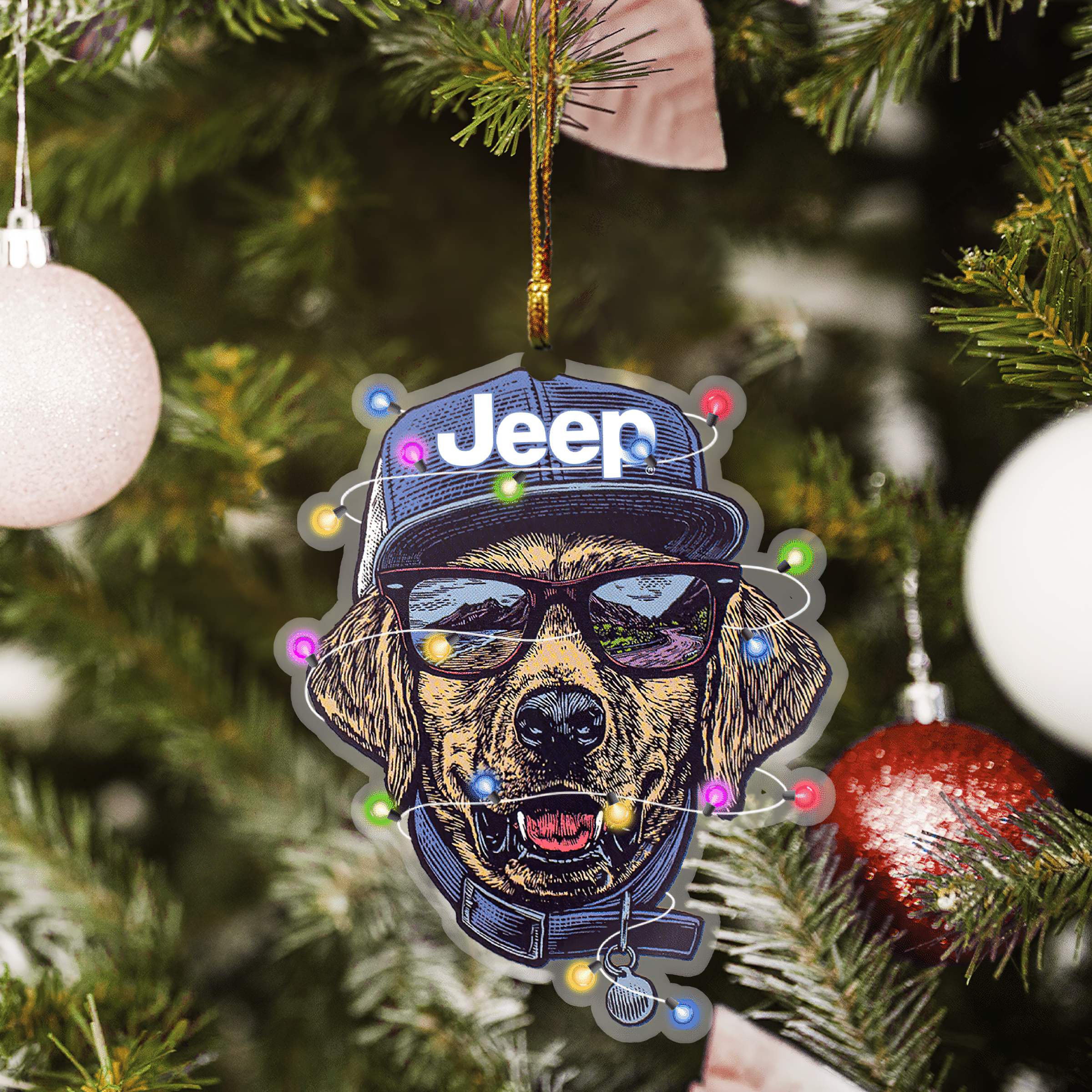 gloden-jeep-christmas-ornaments