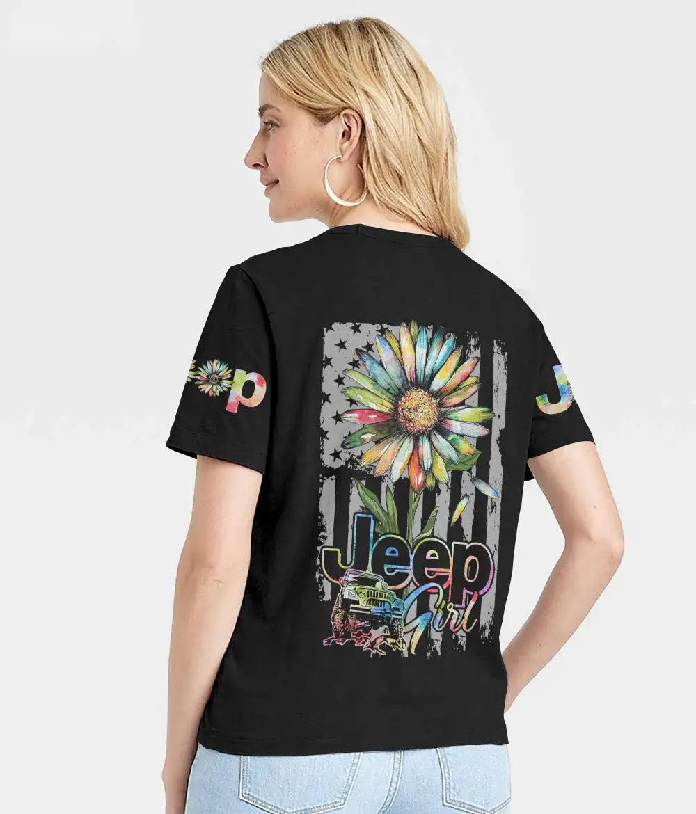 jeep-girl-daisy-painting-flag-t-shirt