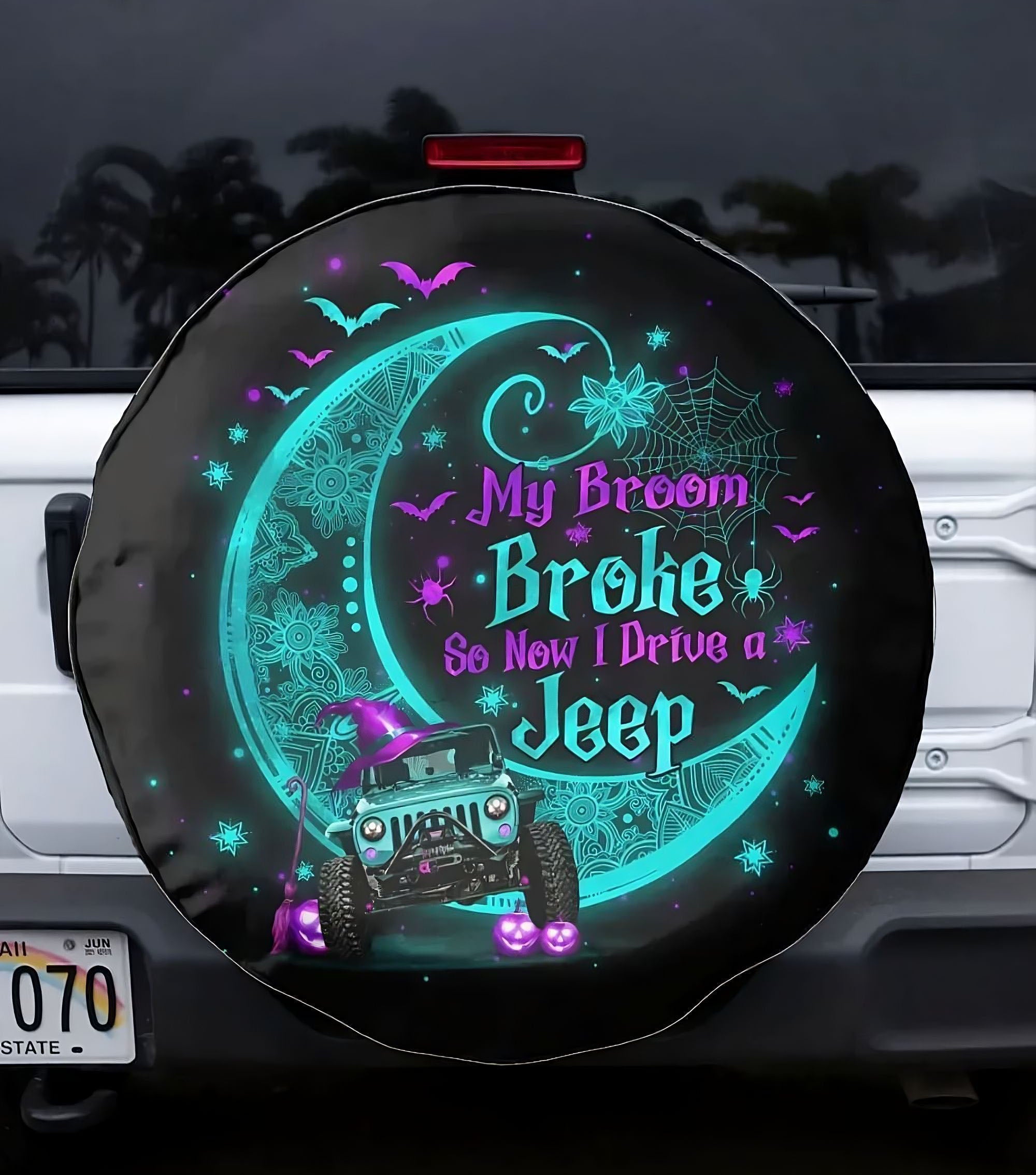 my-broom-broke-mandala-crescent-moon-automotive-spare-tire-cover