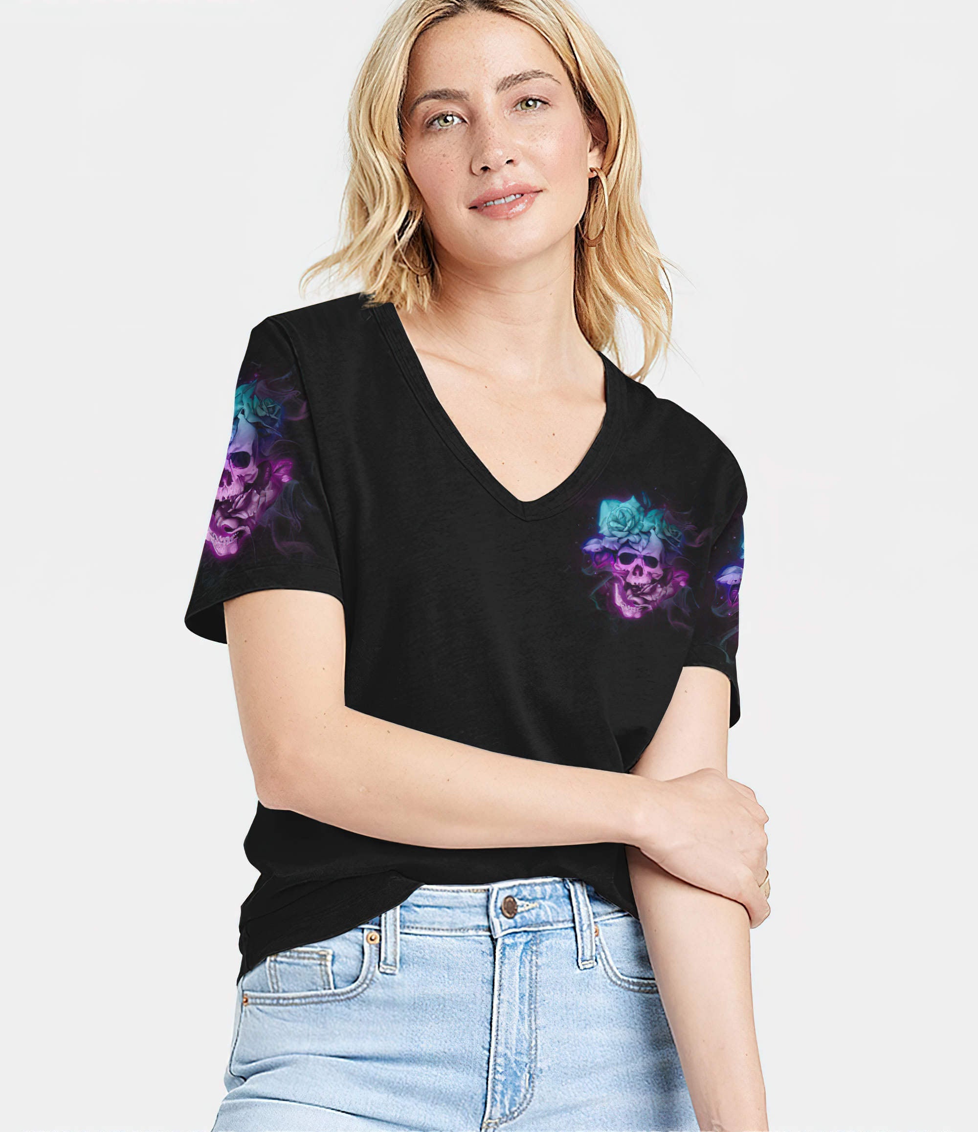 the-good-girl-in-me-got-tired-skull-all-over-print-24-women-v-neck-t-shirt