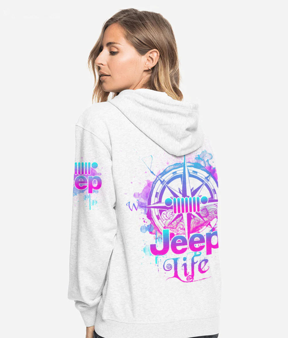 jeep-life-compass-purple-teal-hoodie