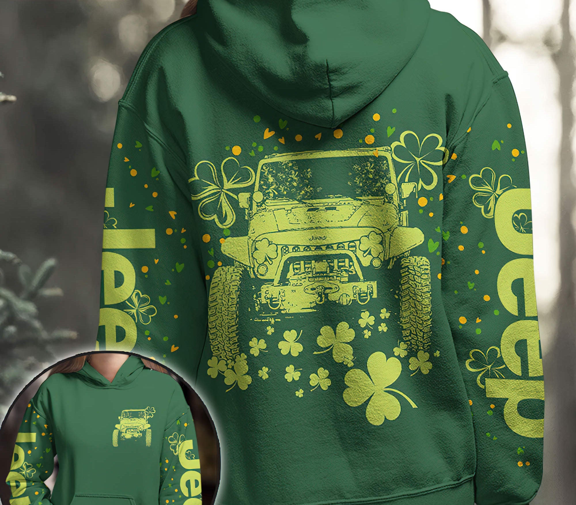 jeep-clover-green-hoodie