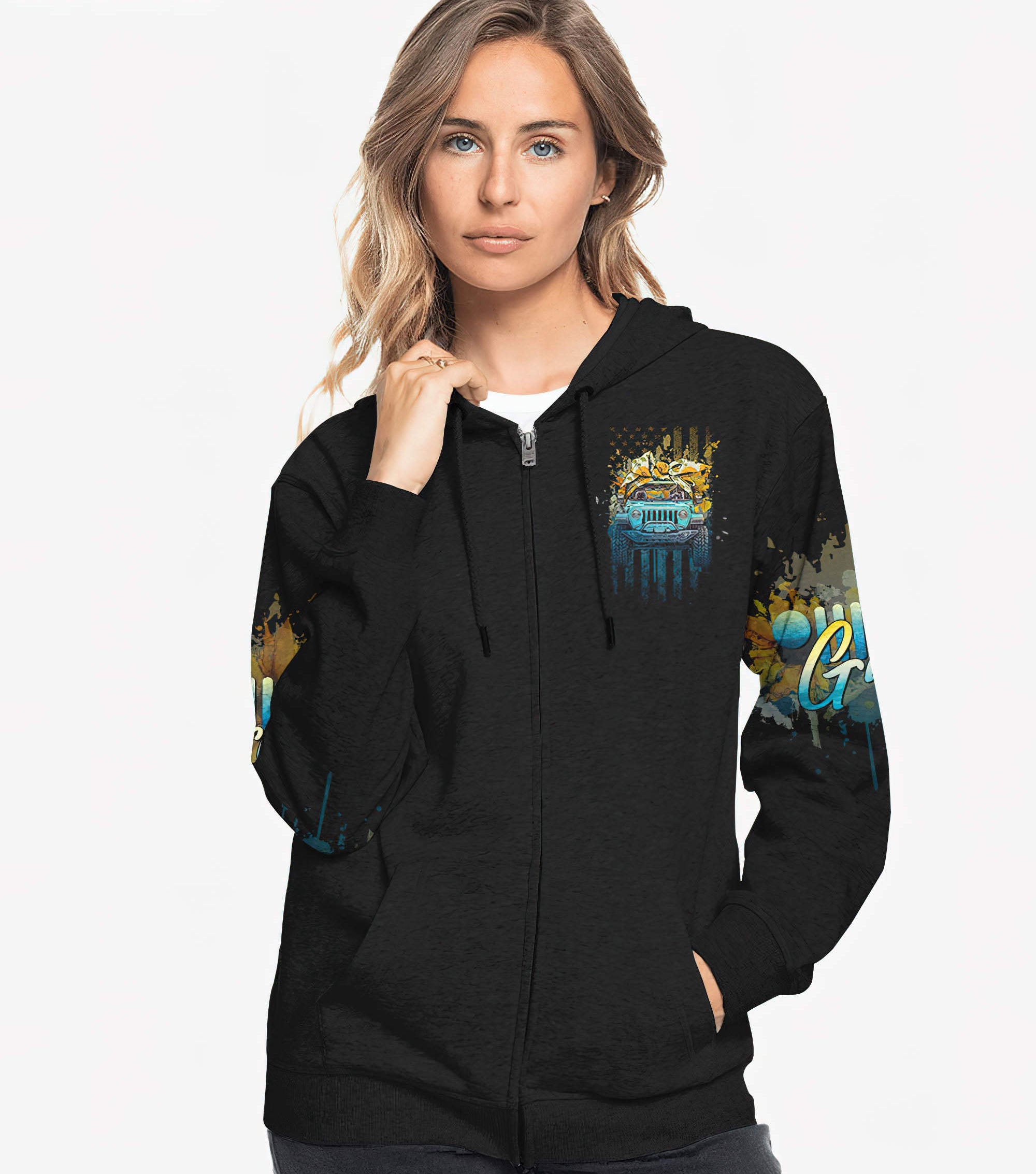 jeep-girl-are-sunshine-mixed-with-a-little-hurricane-hoodie