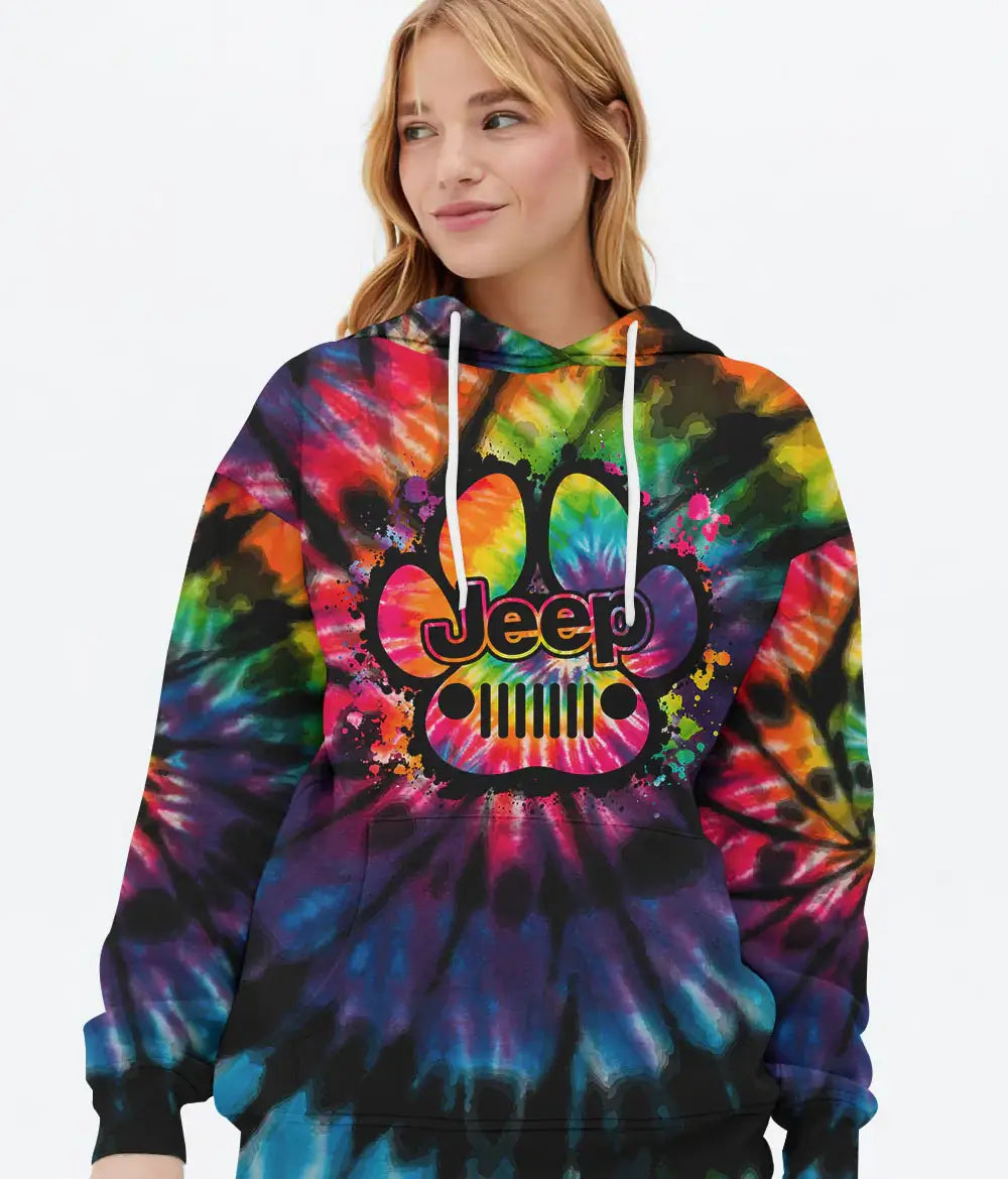 easily-distracted-by-jeeps-and-dogs-tie-dye-full-hoodie