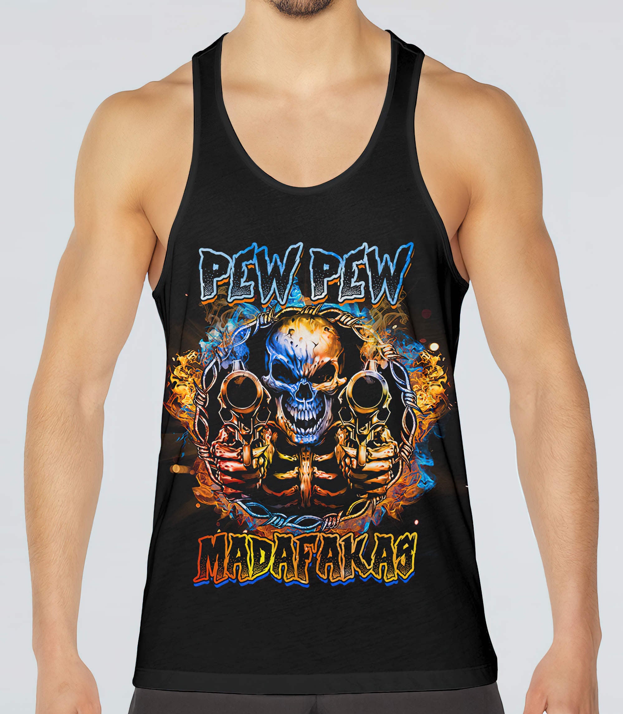 pew-pew-madafakas-skull-all-over-print-tank-top