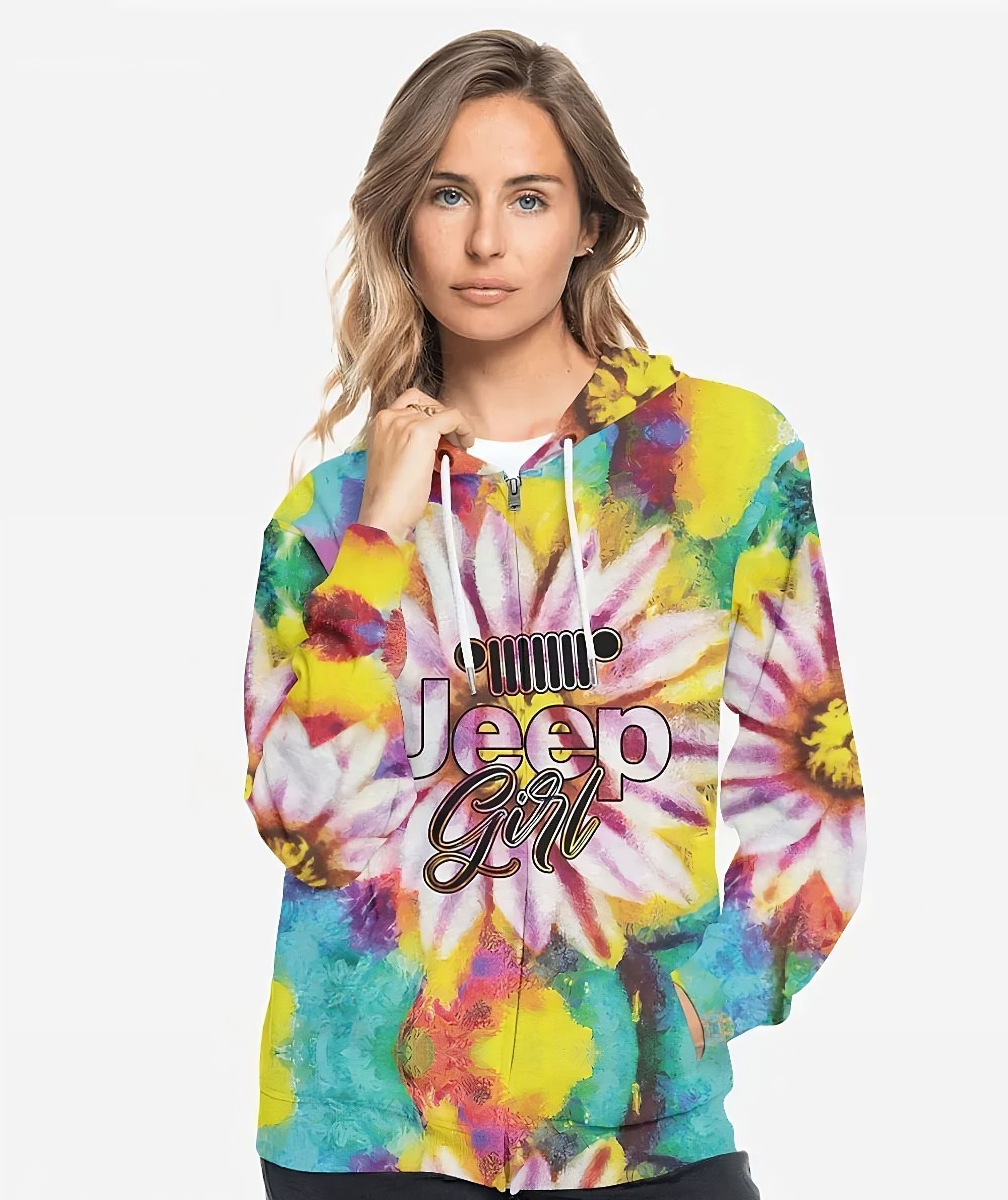 jeep-girl-painting-sunflower-all-over-print-hoodie