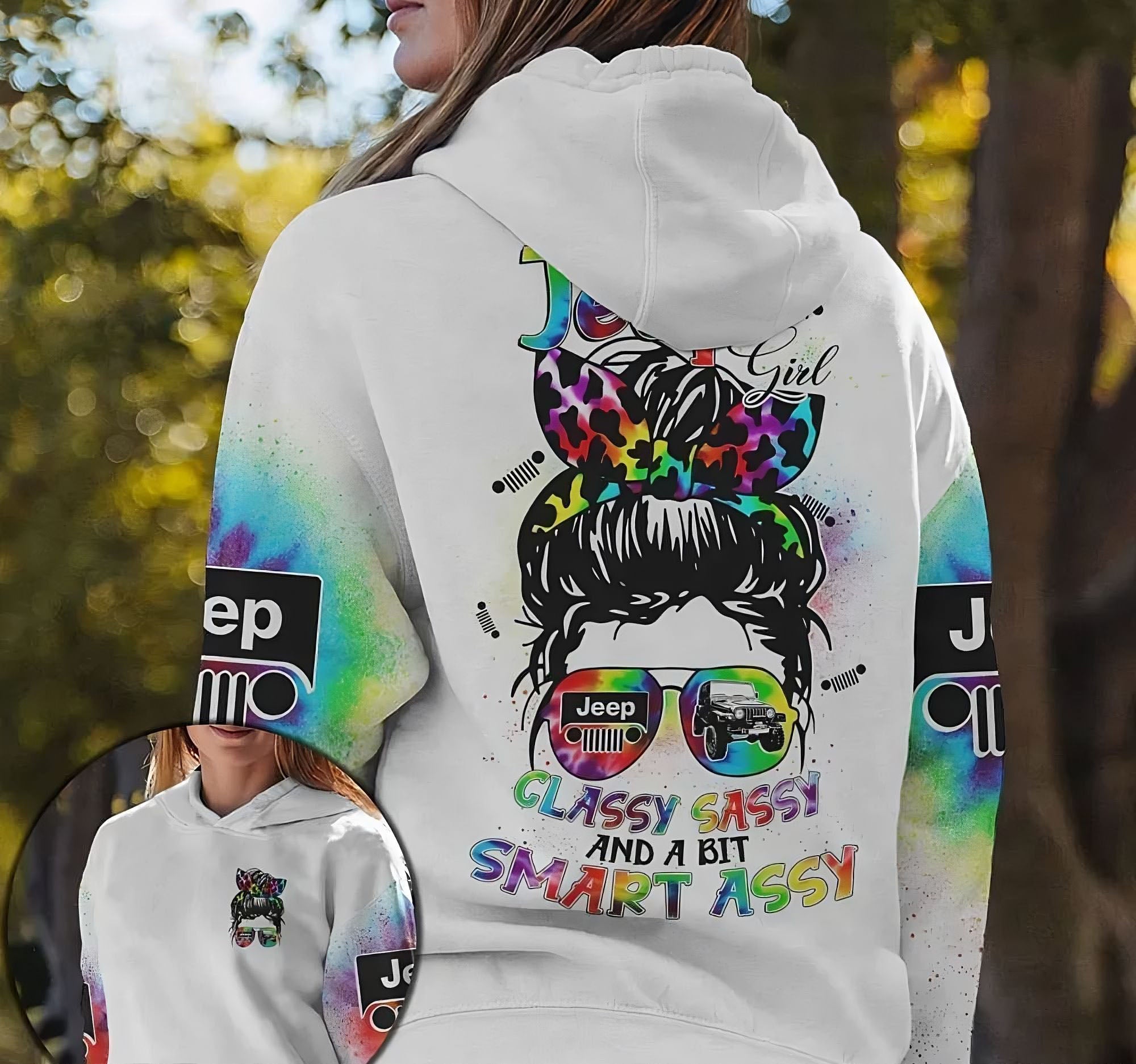 jeep-girl-classy-sassy-and-a-bit-smart-a-messy-bun-all-over-print-hoodie