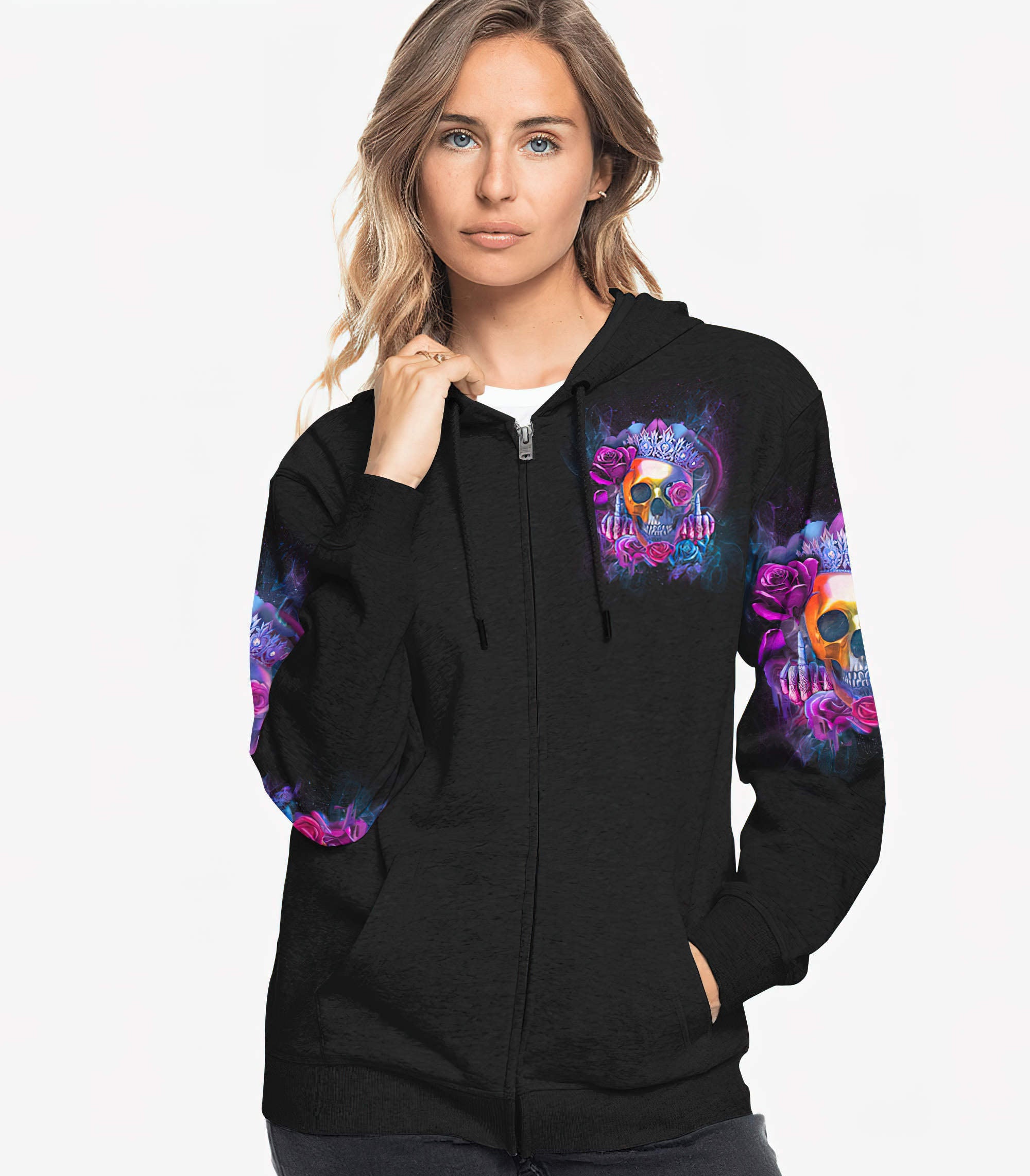 im-the-fking-queen-rose-skull-all-over-print-hoodie