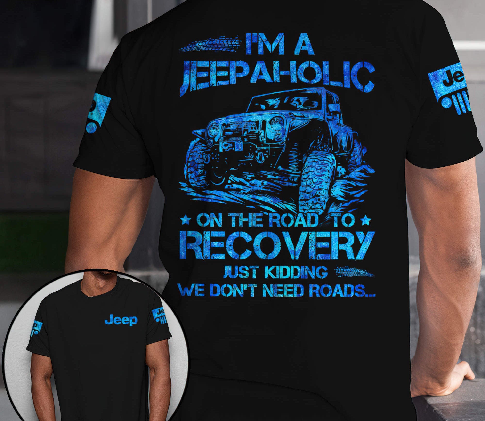 we-dont-need-roads-jeep-blue-t-shirt