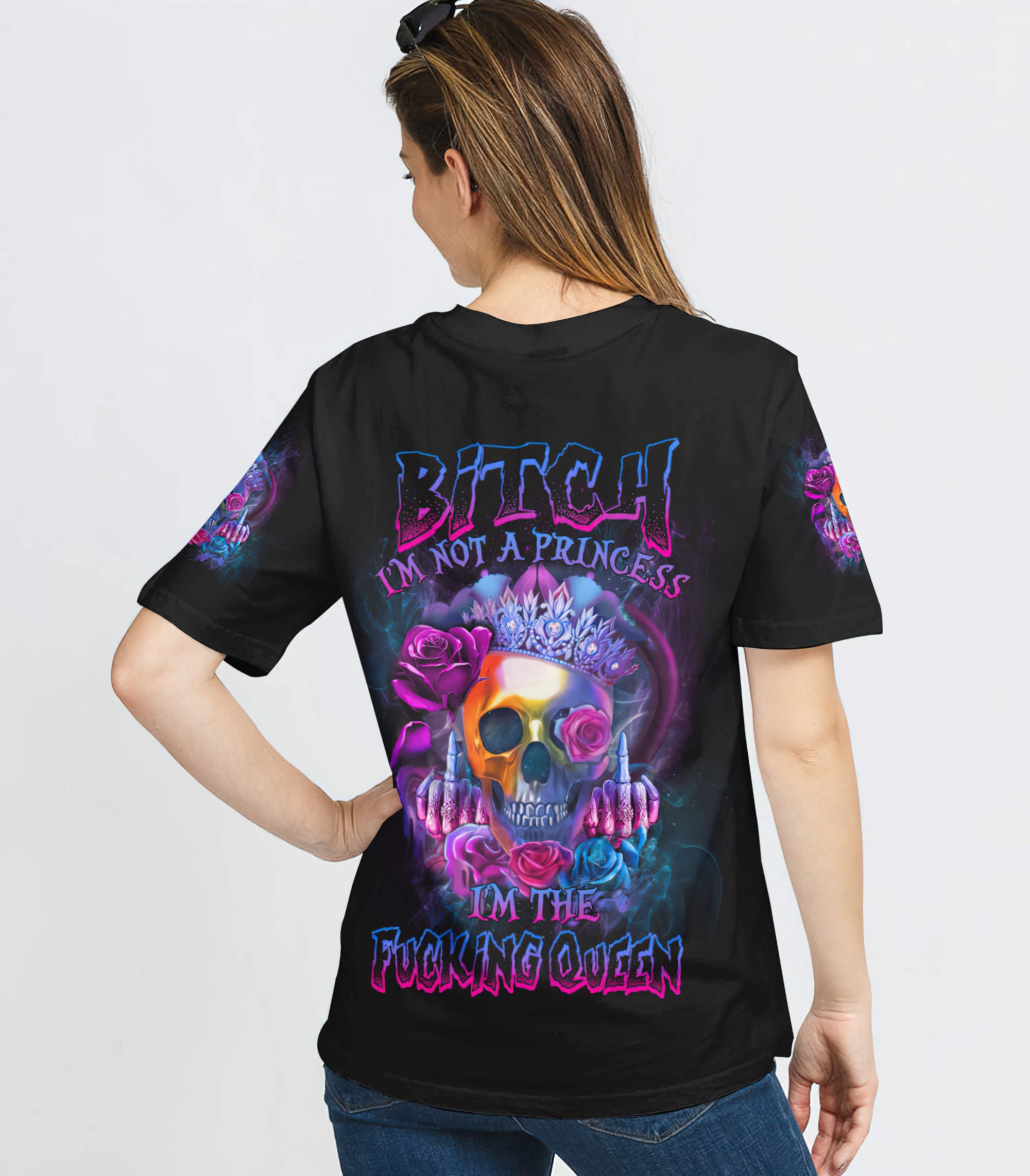 im-the-fking-queen-rose-skull-all-over-print-t-shirt