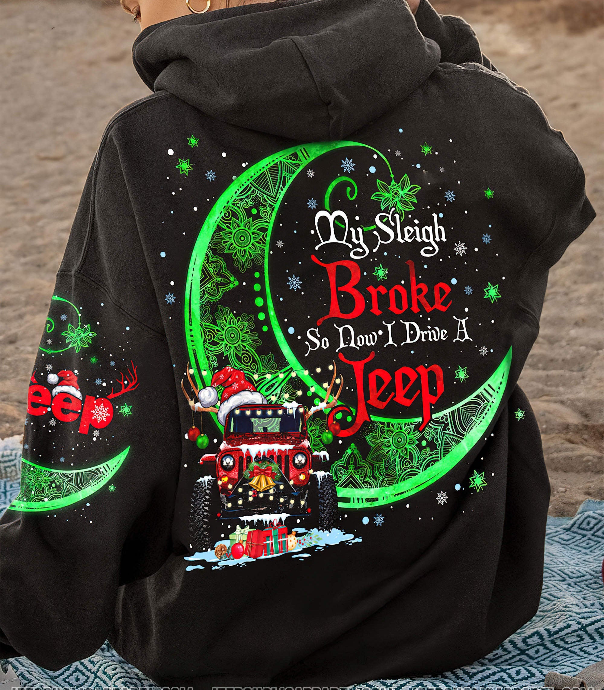 my-sleigh-broke-mandala-moon-jeep-hoodie