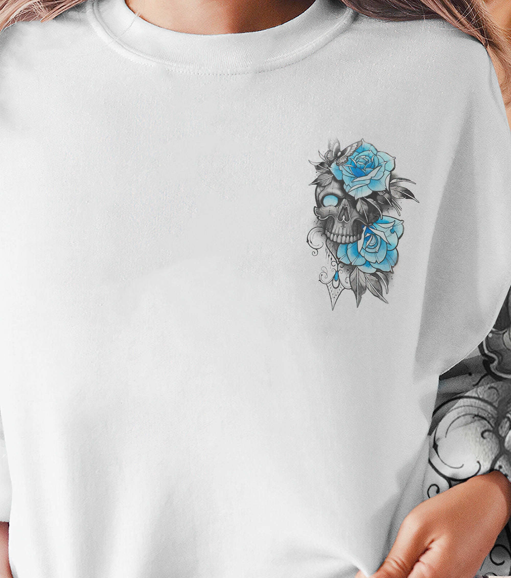 just-a-woman-who-loves-skulls-and-has-tattoos-all-over-print-2-sweatshirt