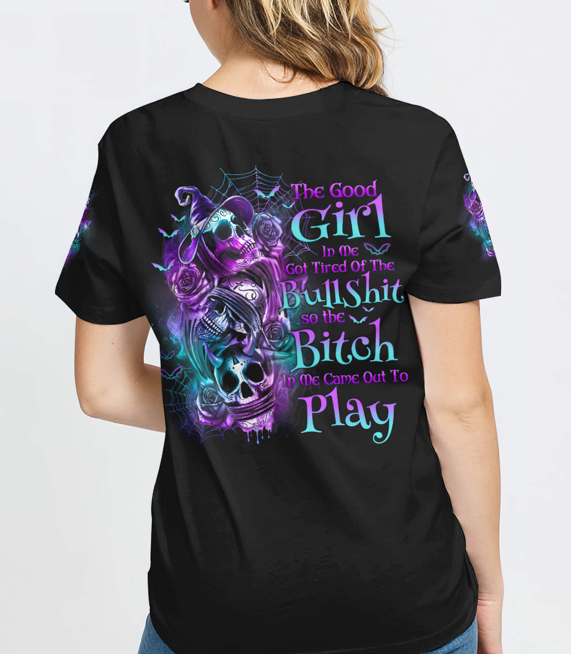 the-good-girl-in-me-3-skulls-rose-halloween-all-over-print-t-shirt