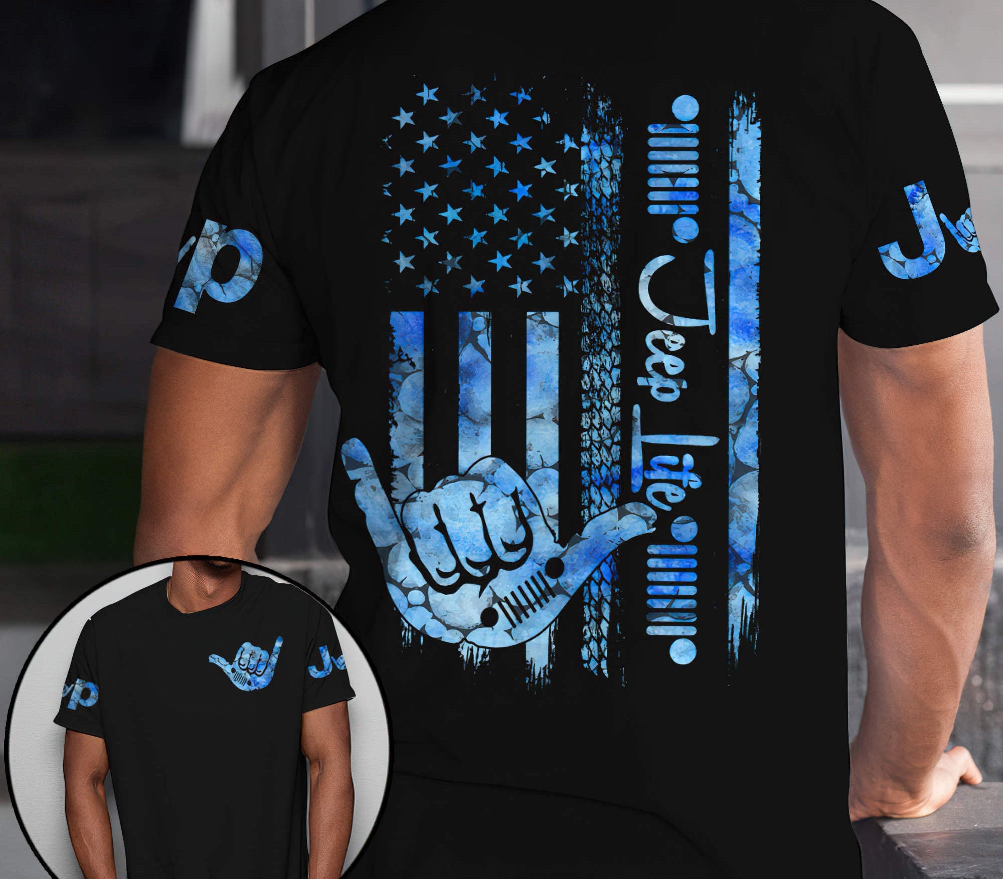 jeep-life-jeep-wave-blue-flag-t-shirt