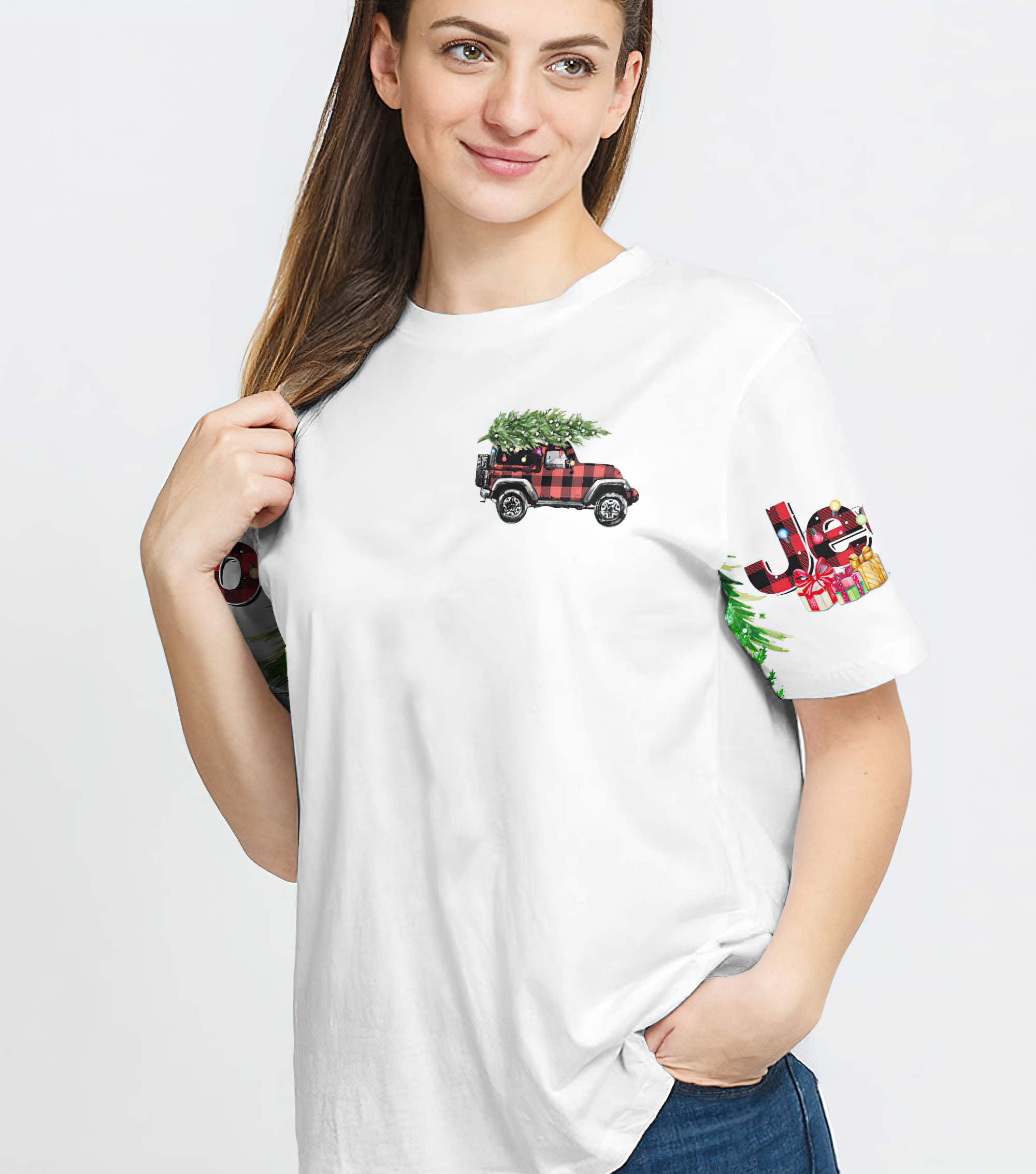 my-sleigh-broke-painting-jeep-t-shirt