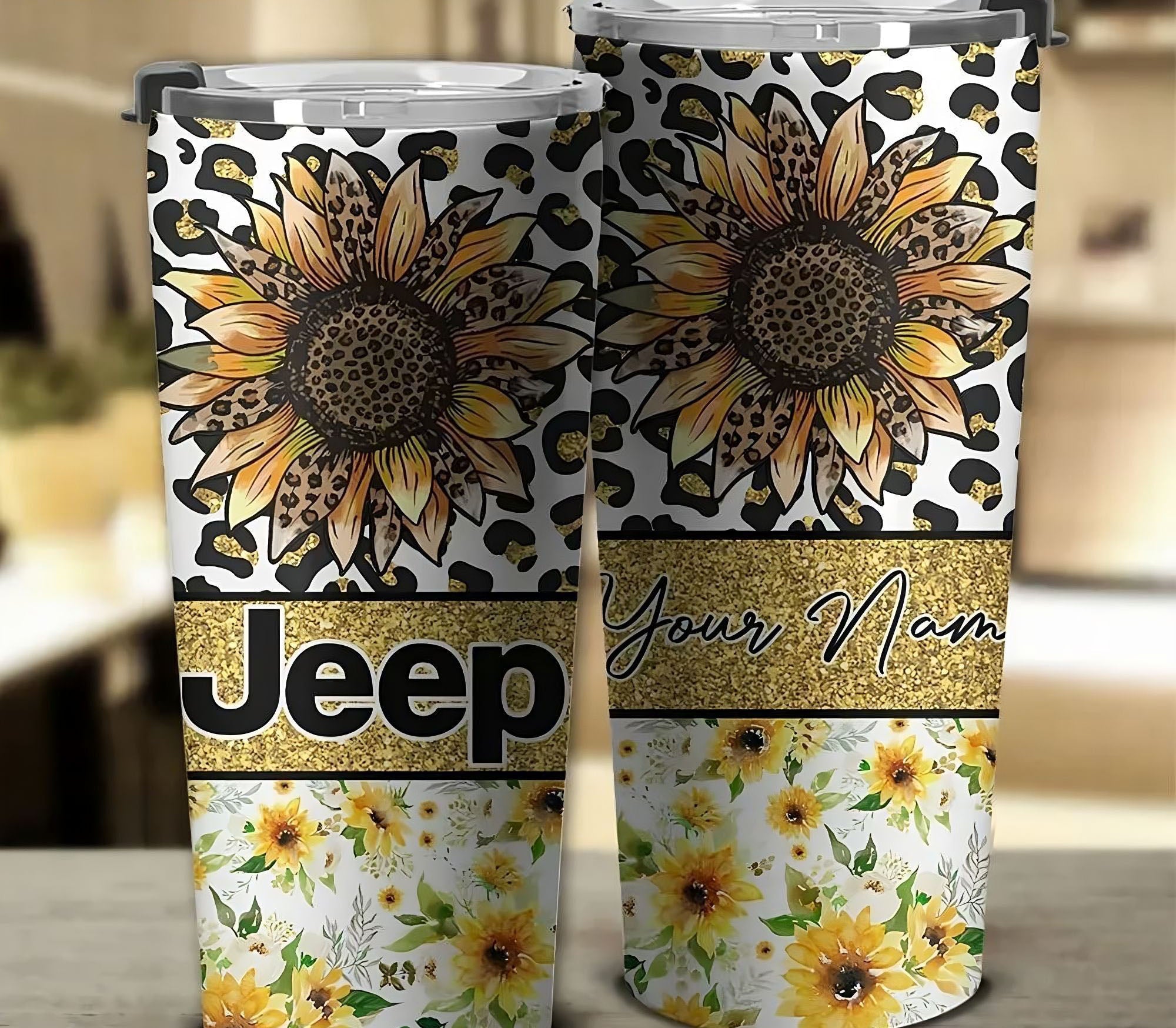 personalized-jeep-sunflower-tumbler