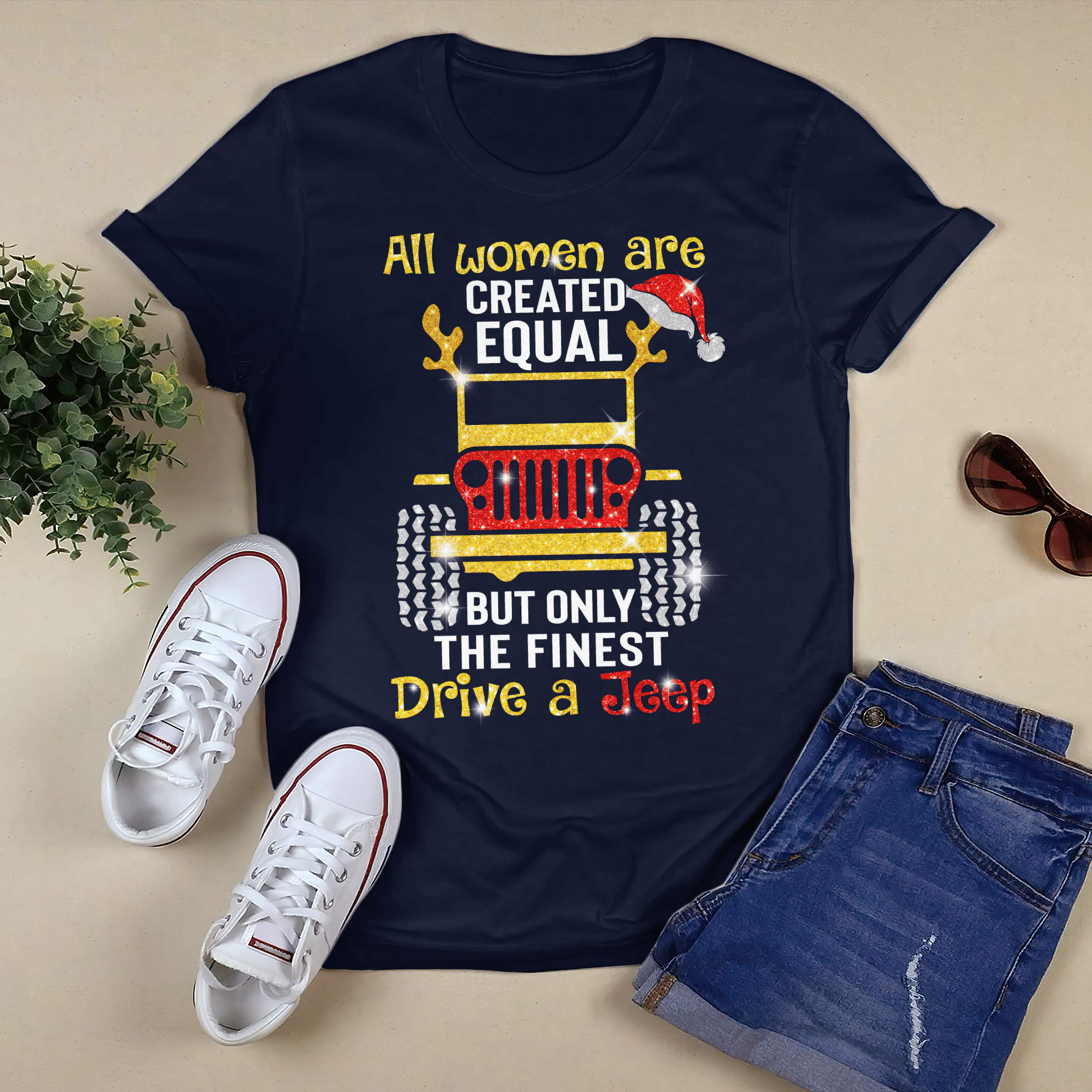 equal-jeep-christmas-t-shirt