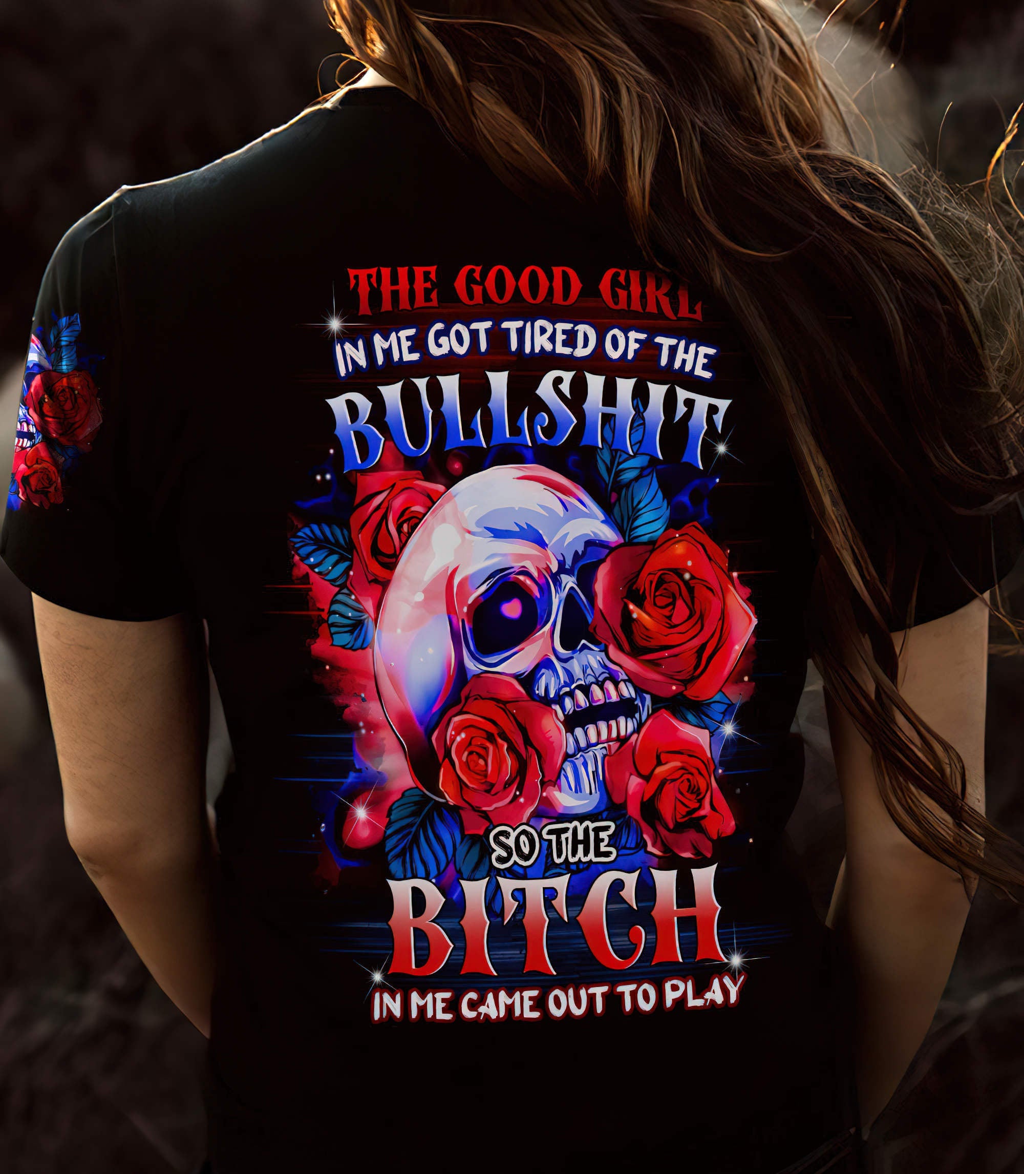 the-good-girl-in-me-got-tired-skull-all-over-print-4-women-v-neck-t-shirt