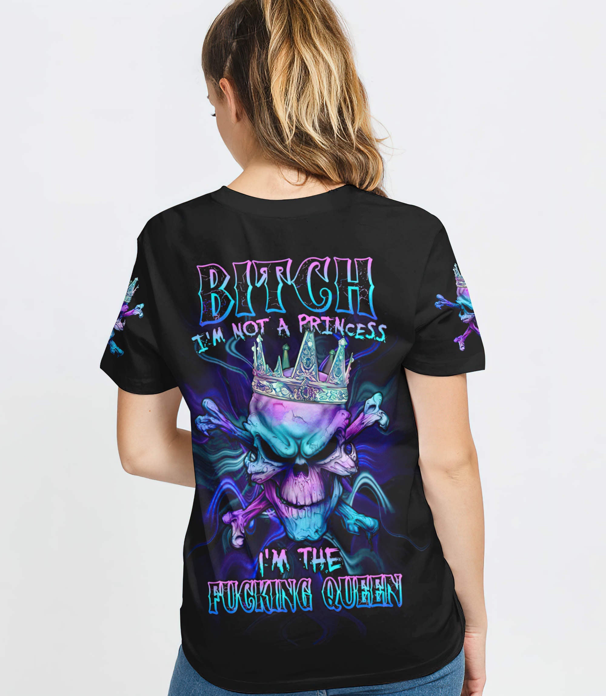 im-fking-queen-skull-bones-all-over-print-t-shirt