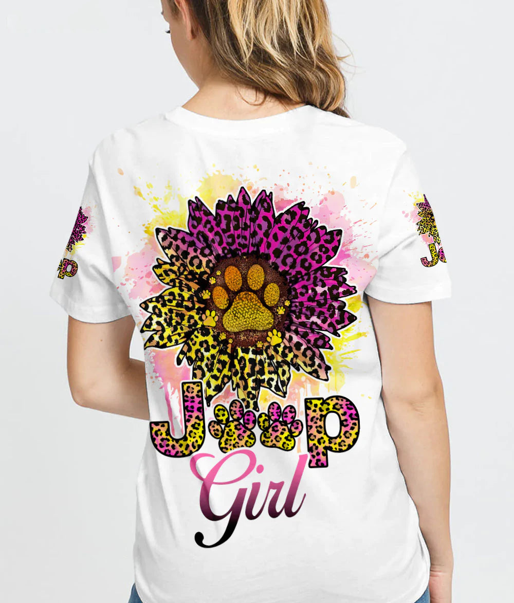 jeep-girl-dog-leopard-sunflower-t-shirt