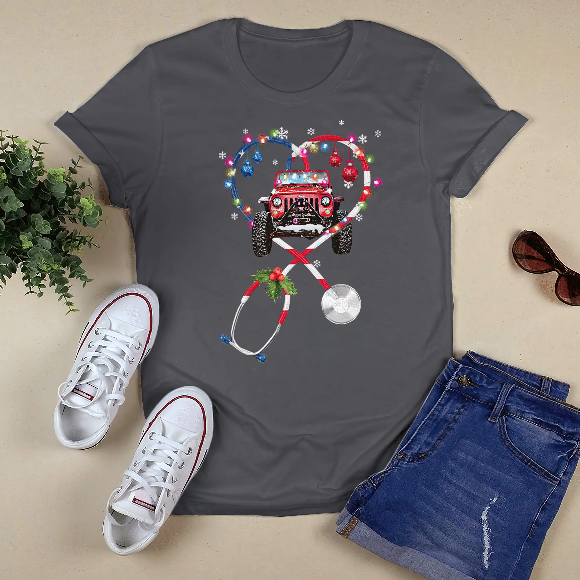 nurse-jeep-christmas-1-t-shirt