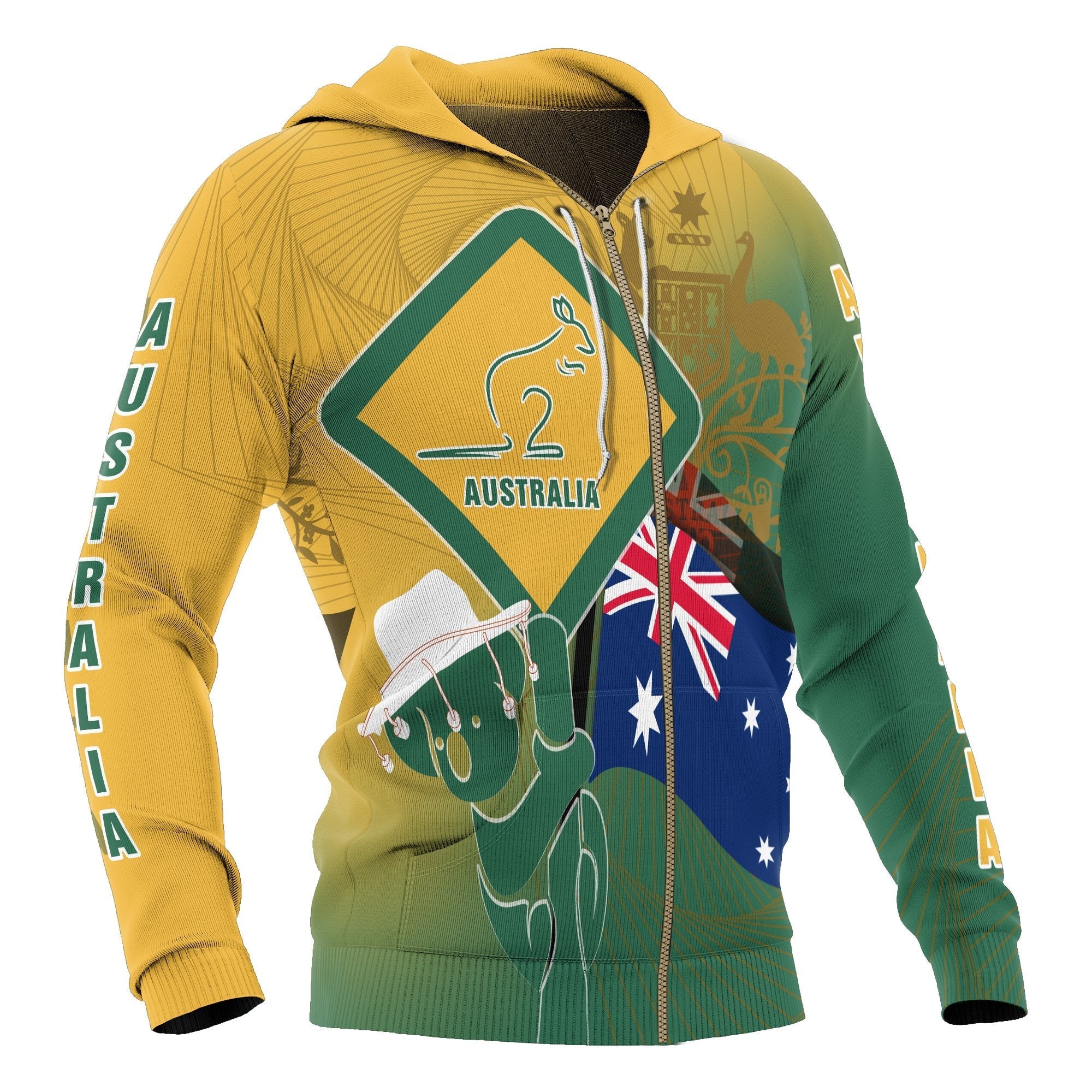 zip-up-hoodie-aus-flag-and-coat-of-arms-hoodie-kangaroo-and-koala-sign