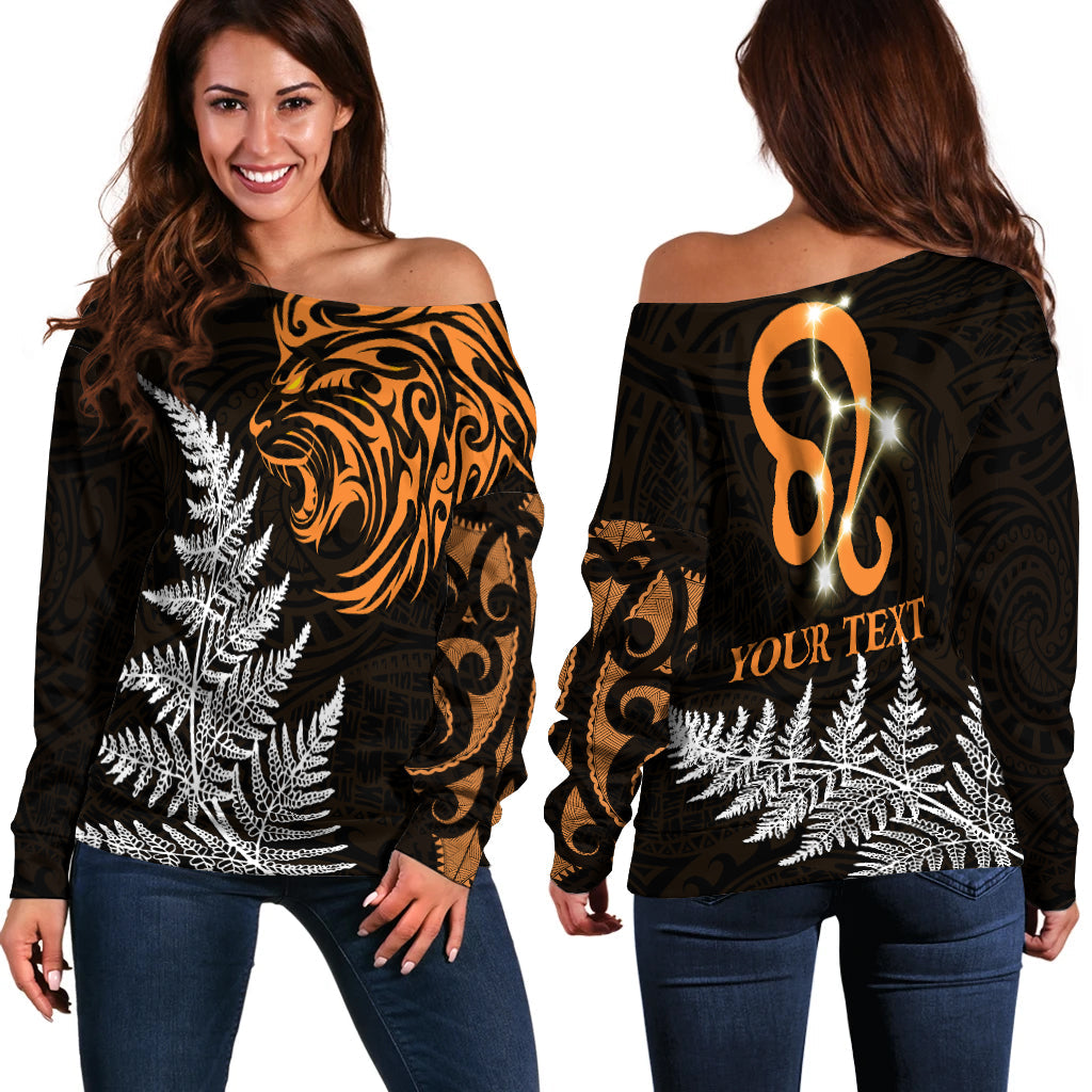 custom-personalised-leo-zodiac-style-maori-off-shoulder-sweater-orange-lion-lt13