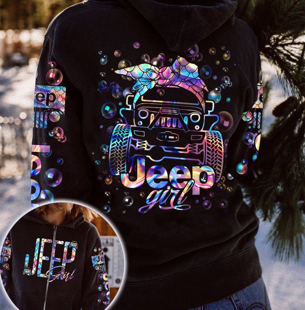 Jeep Girl Mermaid Bubble Hoodie, Tank Top Or Legging #KV