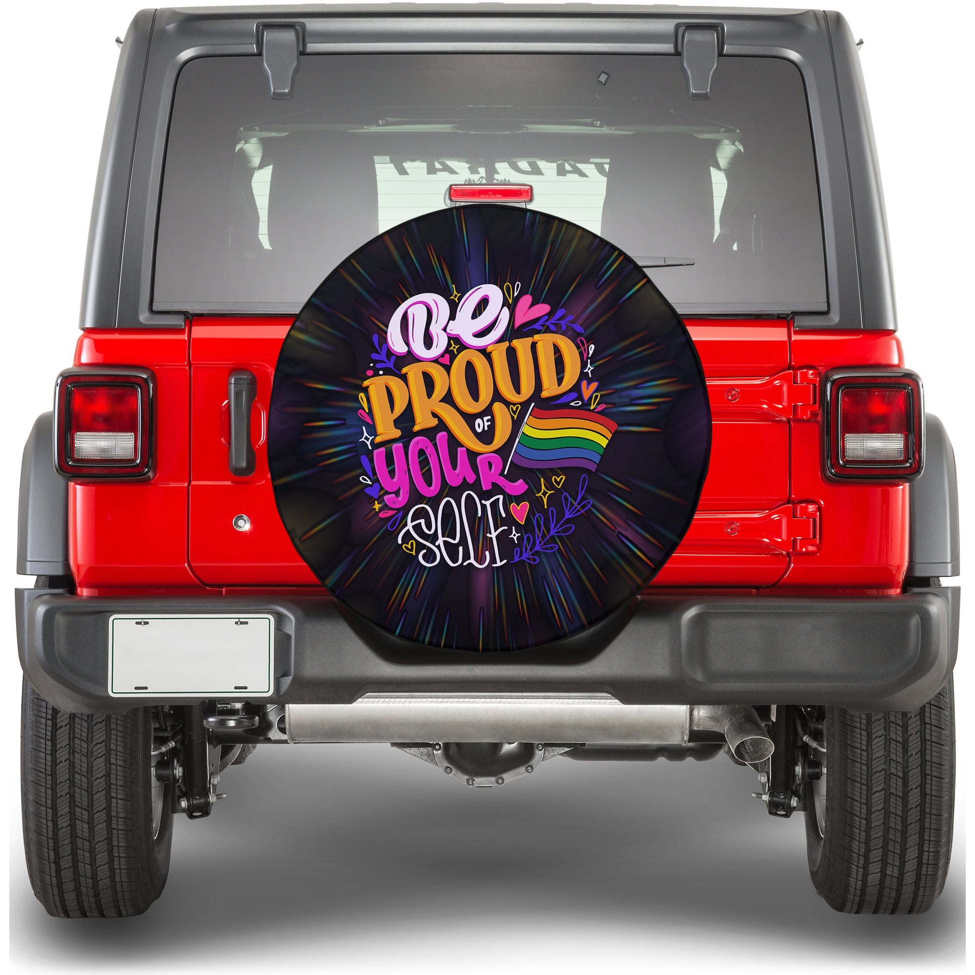 LGBT Be Proud Of Yourself Spare Tire Cover - LT12