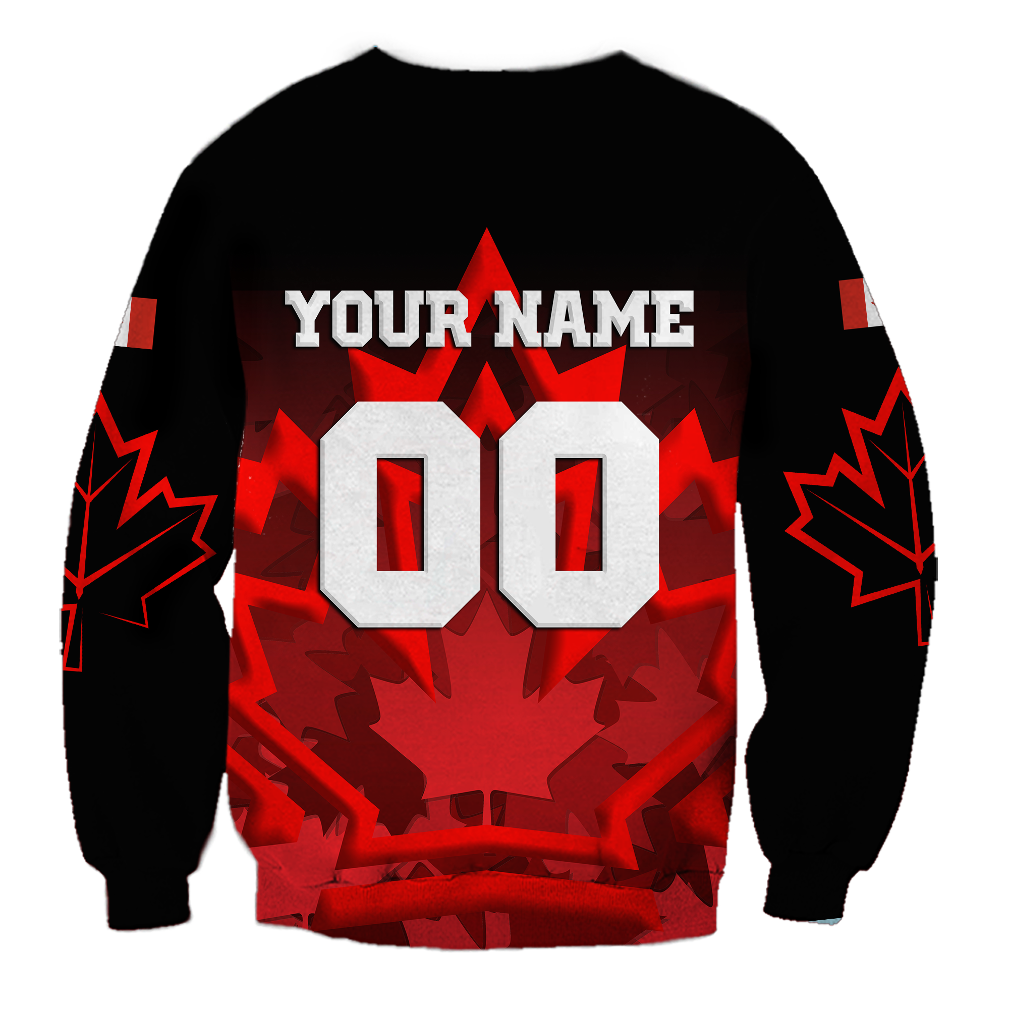 custom-personalised-canada-hockey-with-maple-leaf-sweatshirt-lt12