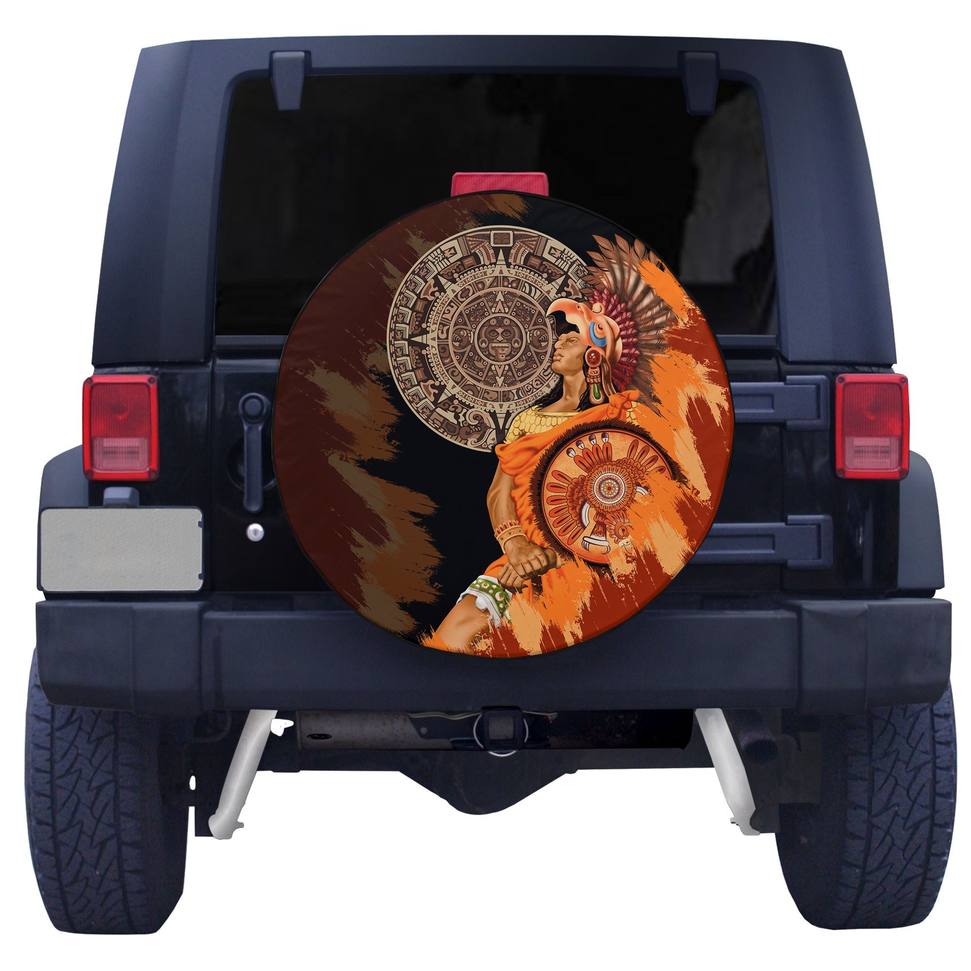 Huitzilopochtli Mexico El Calendario Maya Spare Tire Cover - LT2