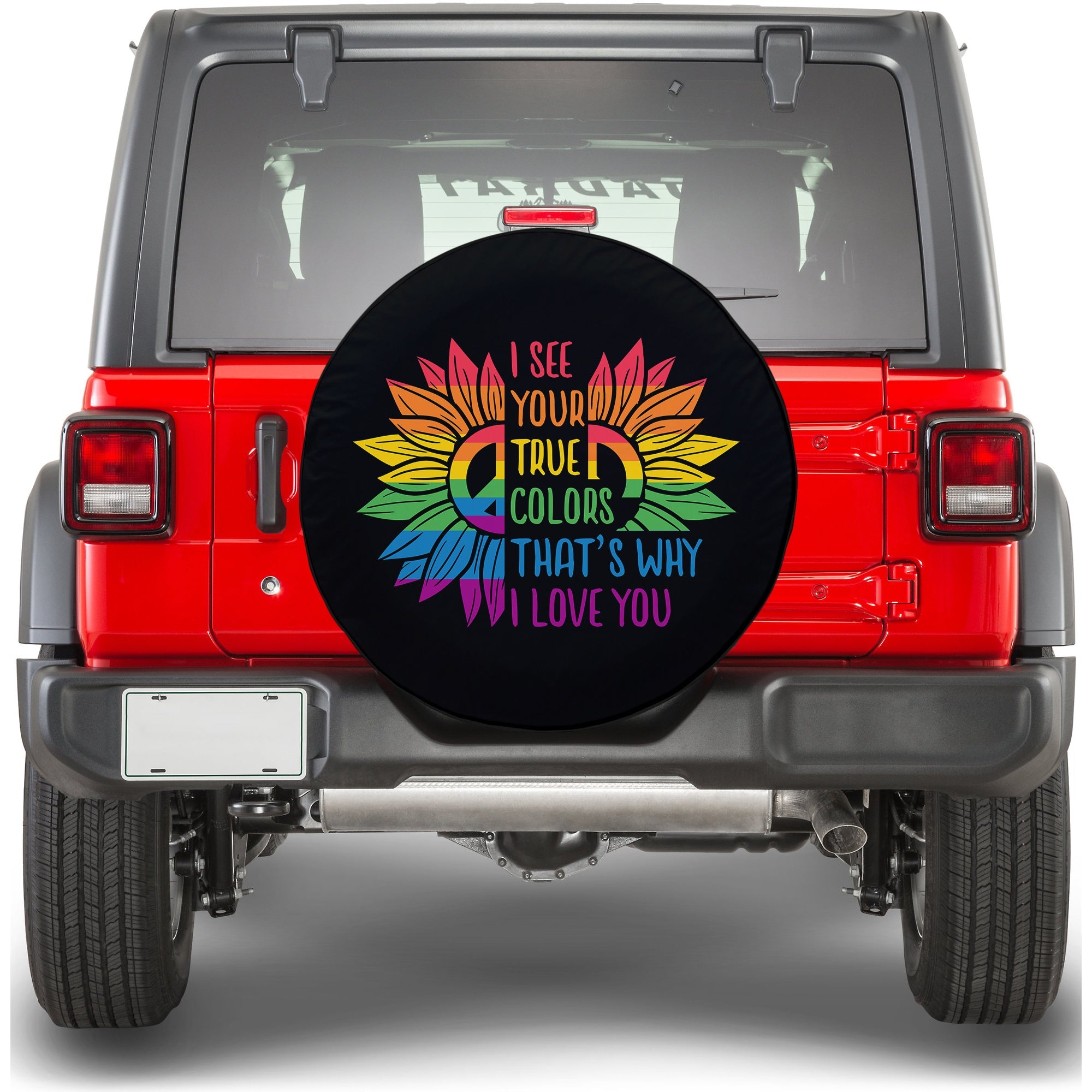 LGBT Sunflower True Colors Spare Tire Cover - LT12