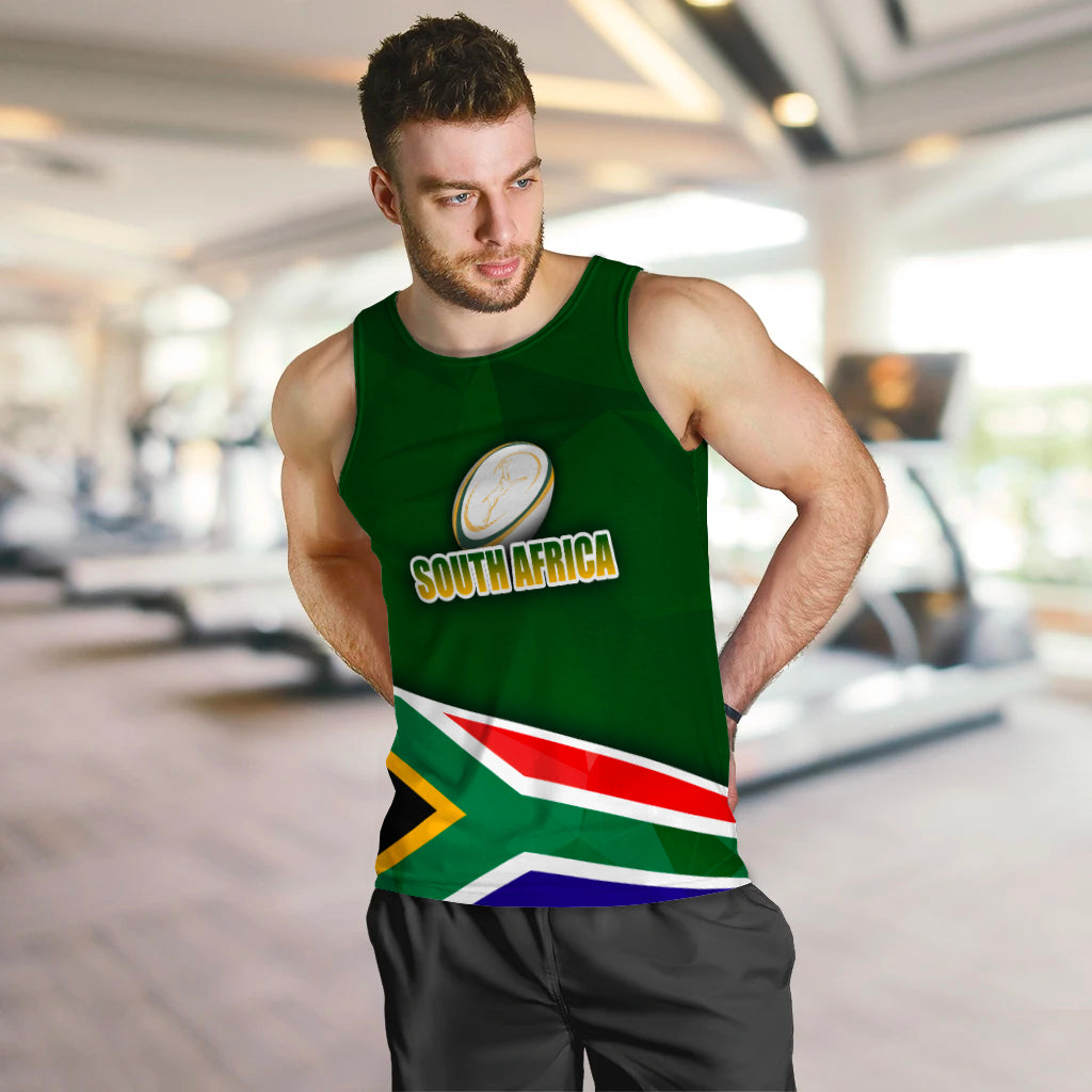 (Custom Personalised)South Africa Springboks Print Men Tank Top - LT2