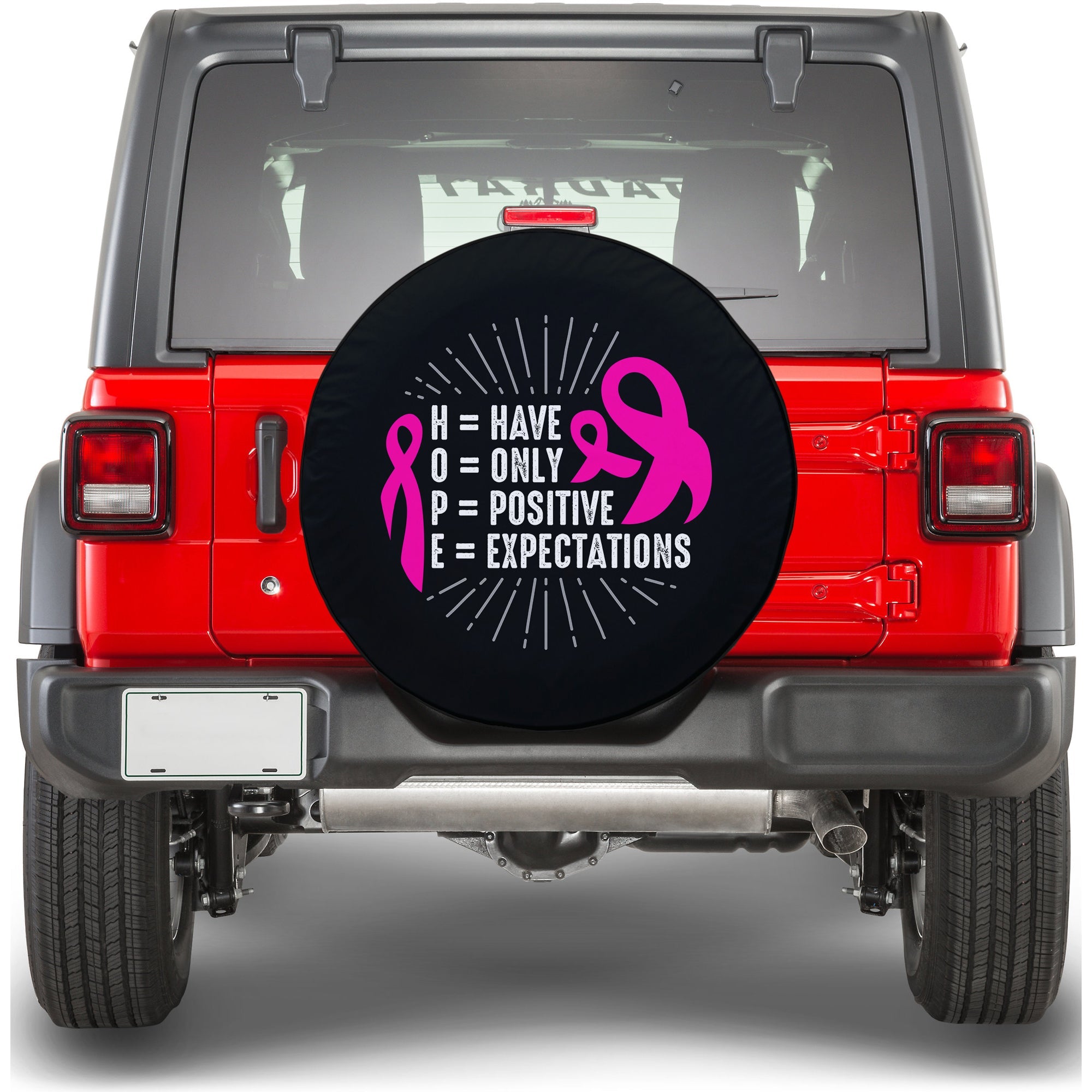 Breast Cancer Hope Meaning Spare Tire Cover - LT12