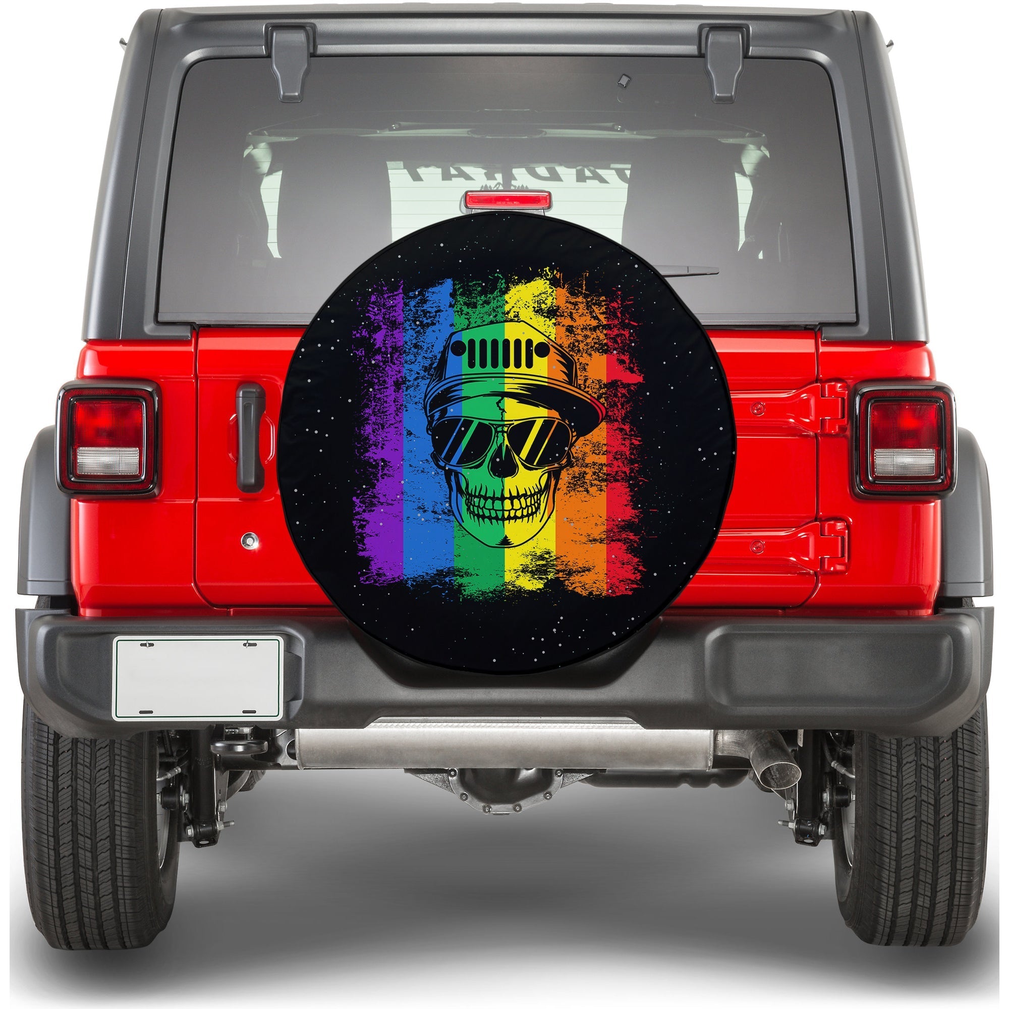 Jeep Skull LGBT Galaxy Spare Tire Cover Ver1 - LT12